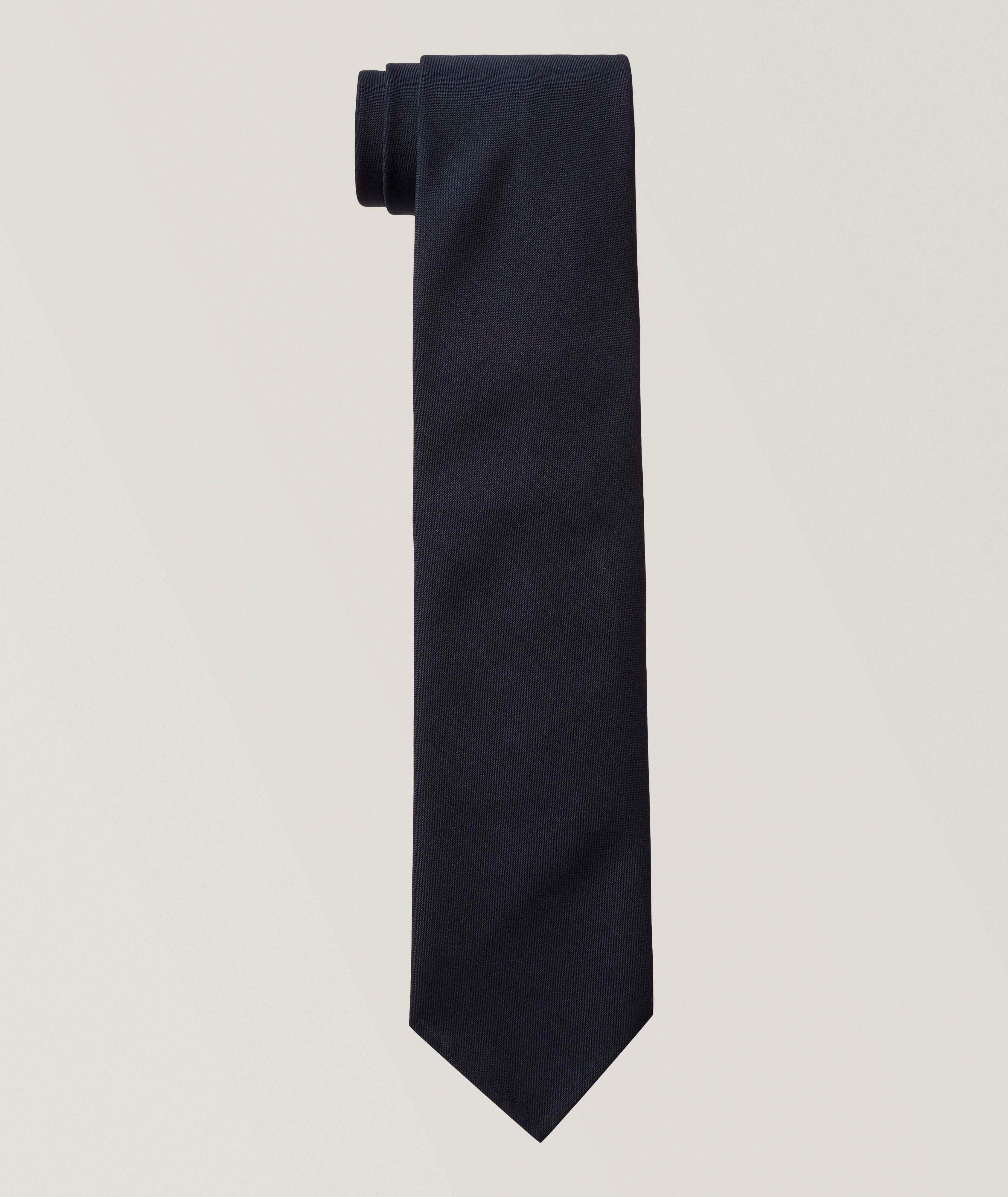 Solid Untipped Wool Tie