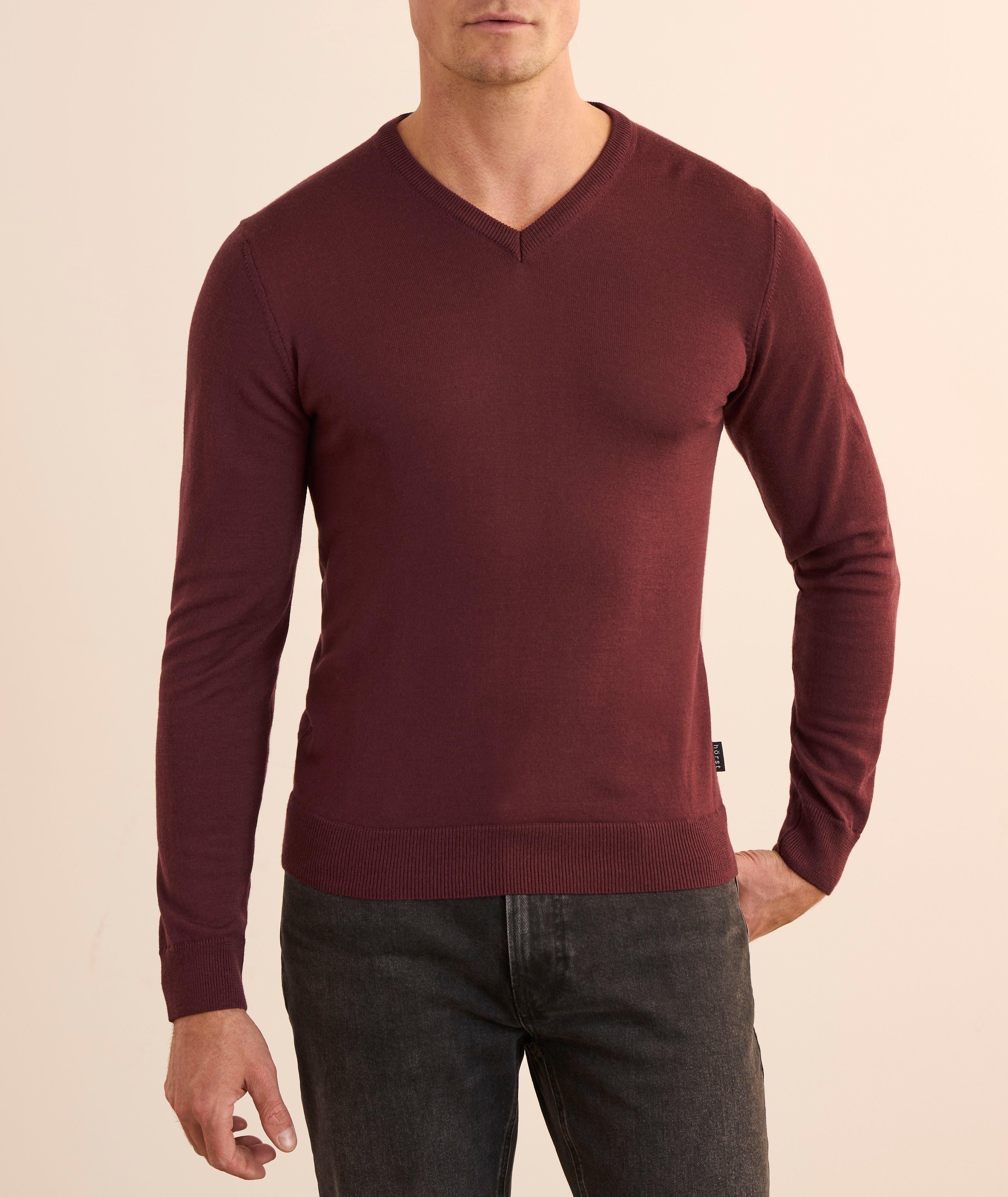 Merino Wool V-Neck Sweater image 1