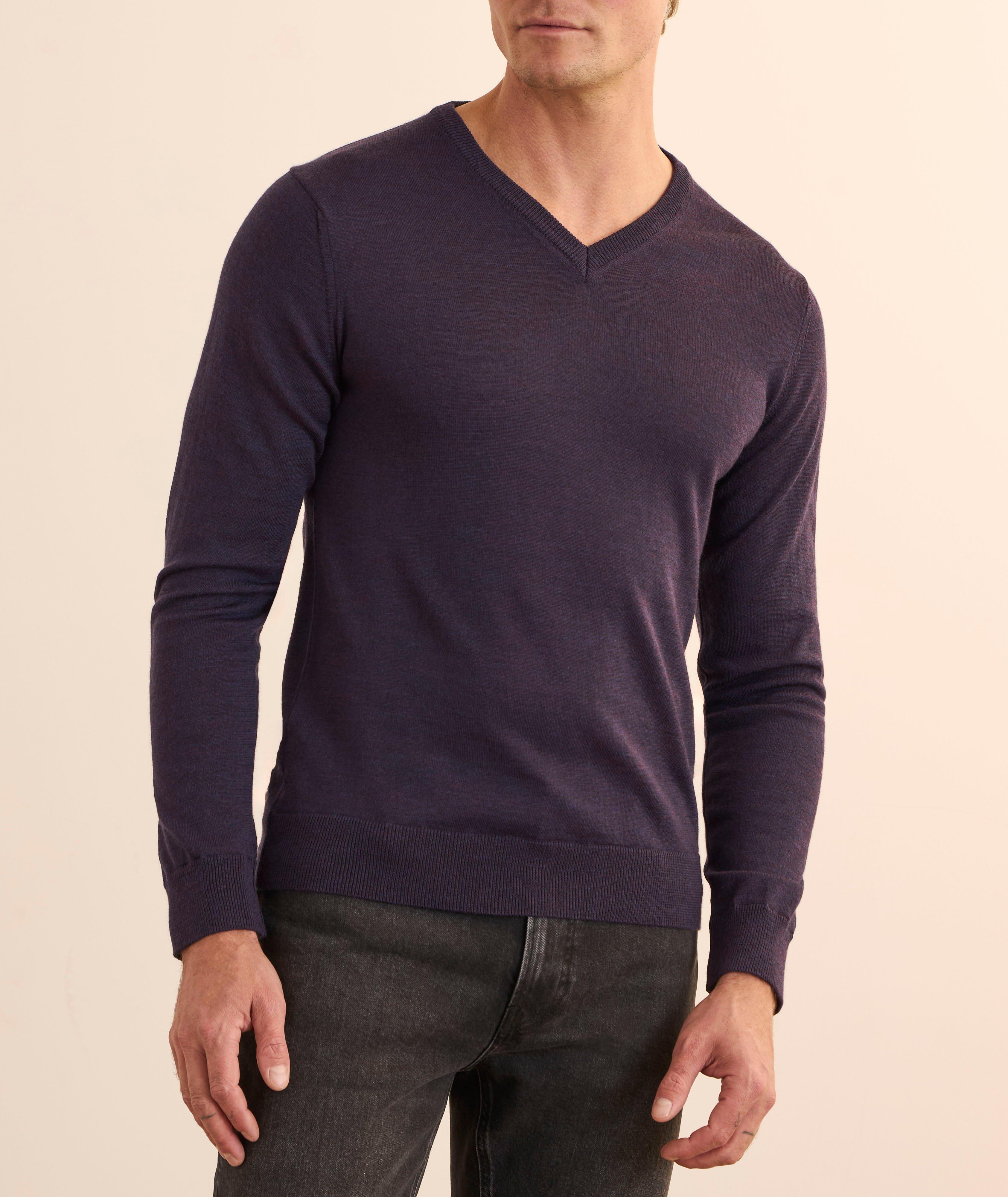 Merino Wool V-Neck Sweater image 1