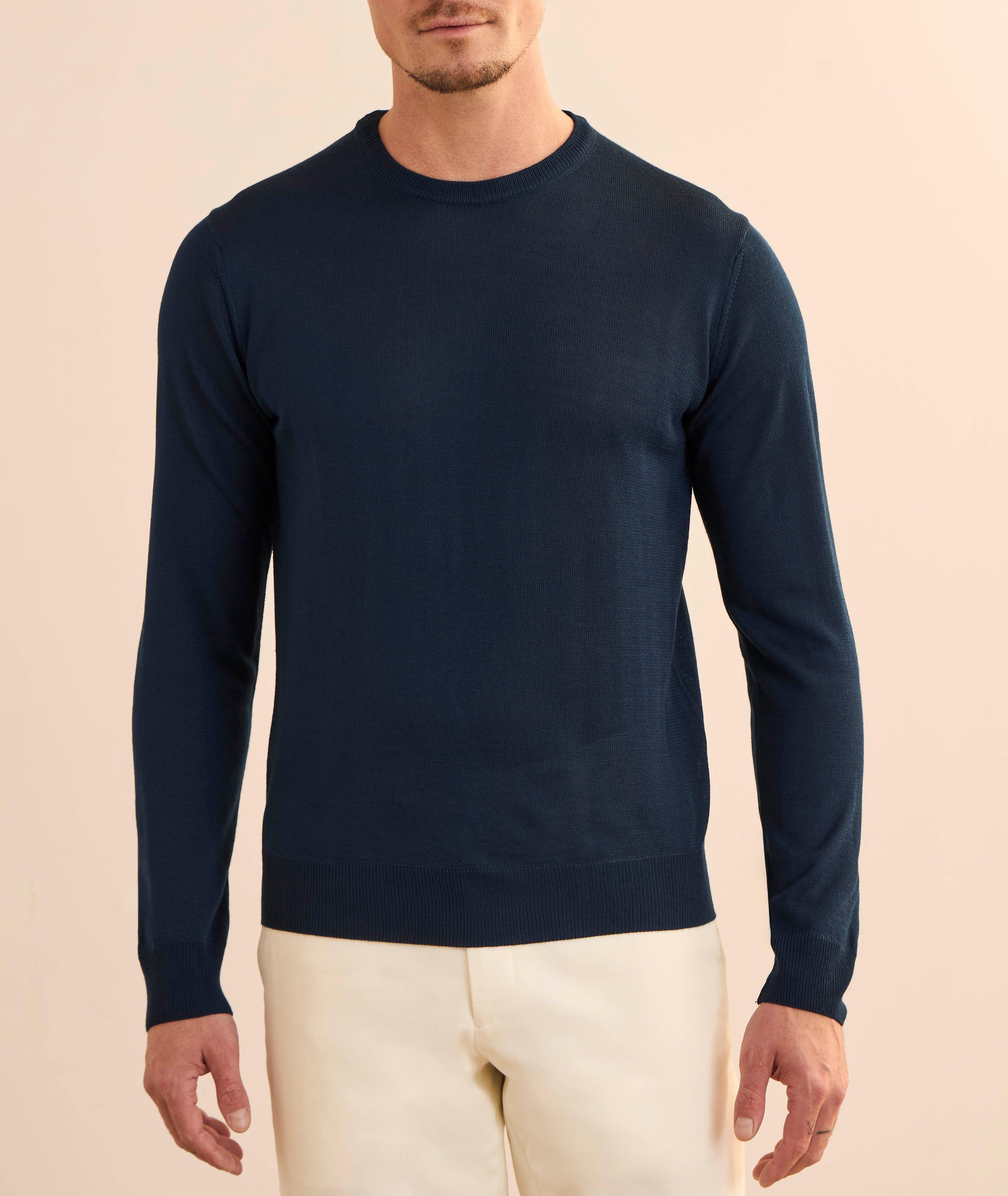 Merino Wool-Blend Crewneck Sweater image 1