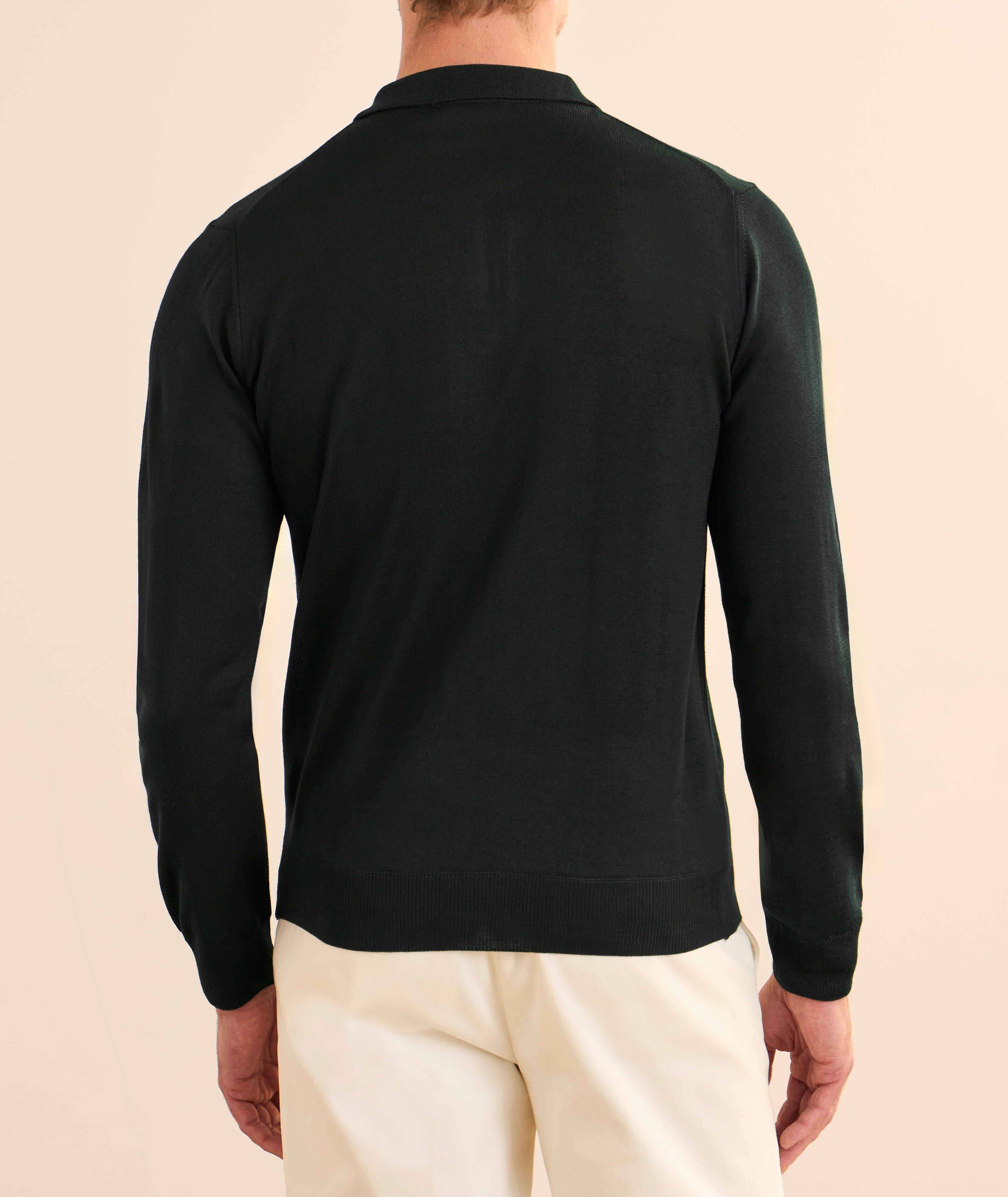 Wool-Blend Zip Polo image 2