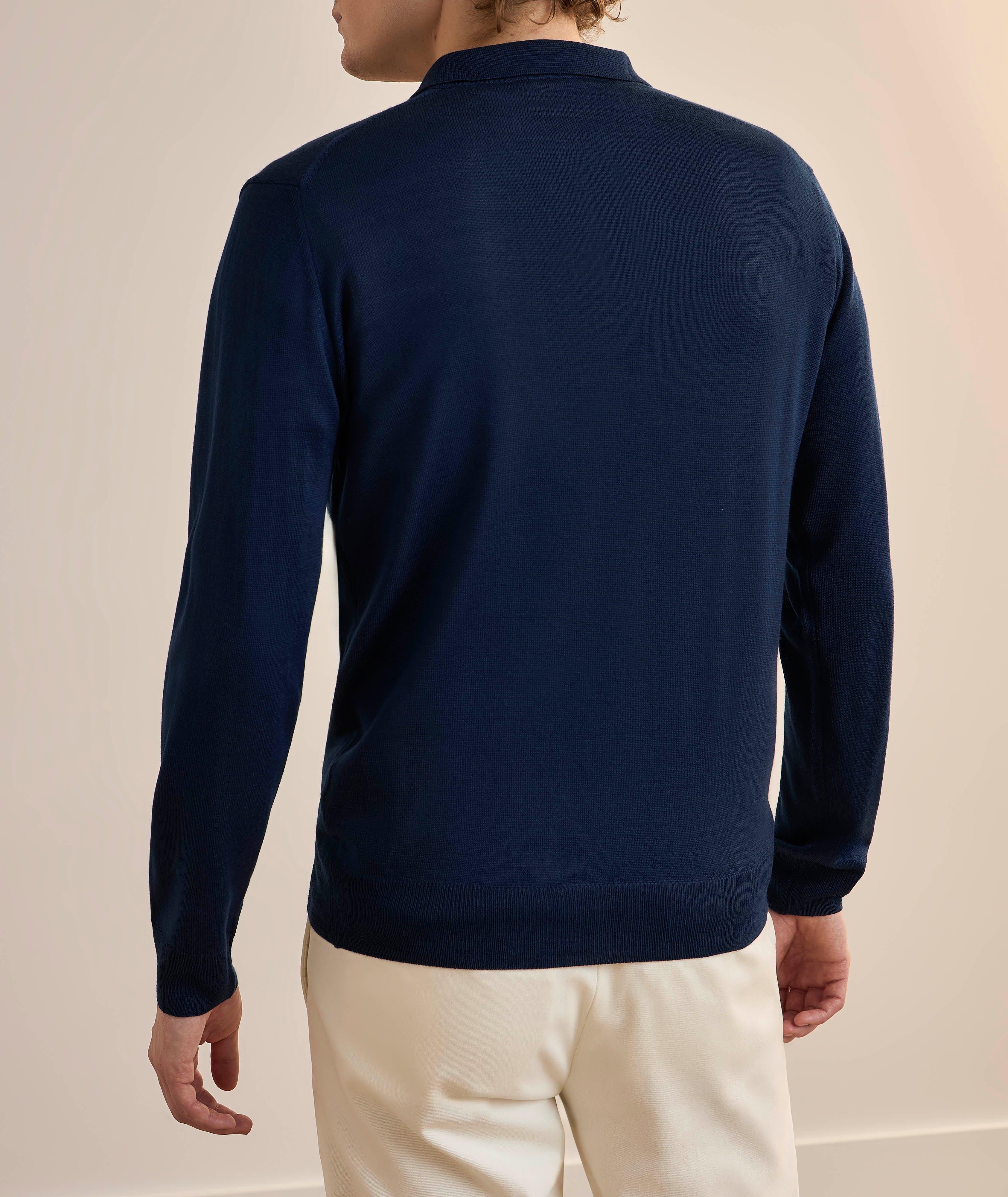 Wool-Blend Zip Polo image 2