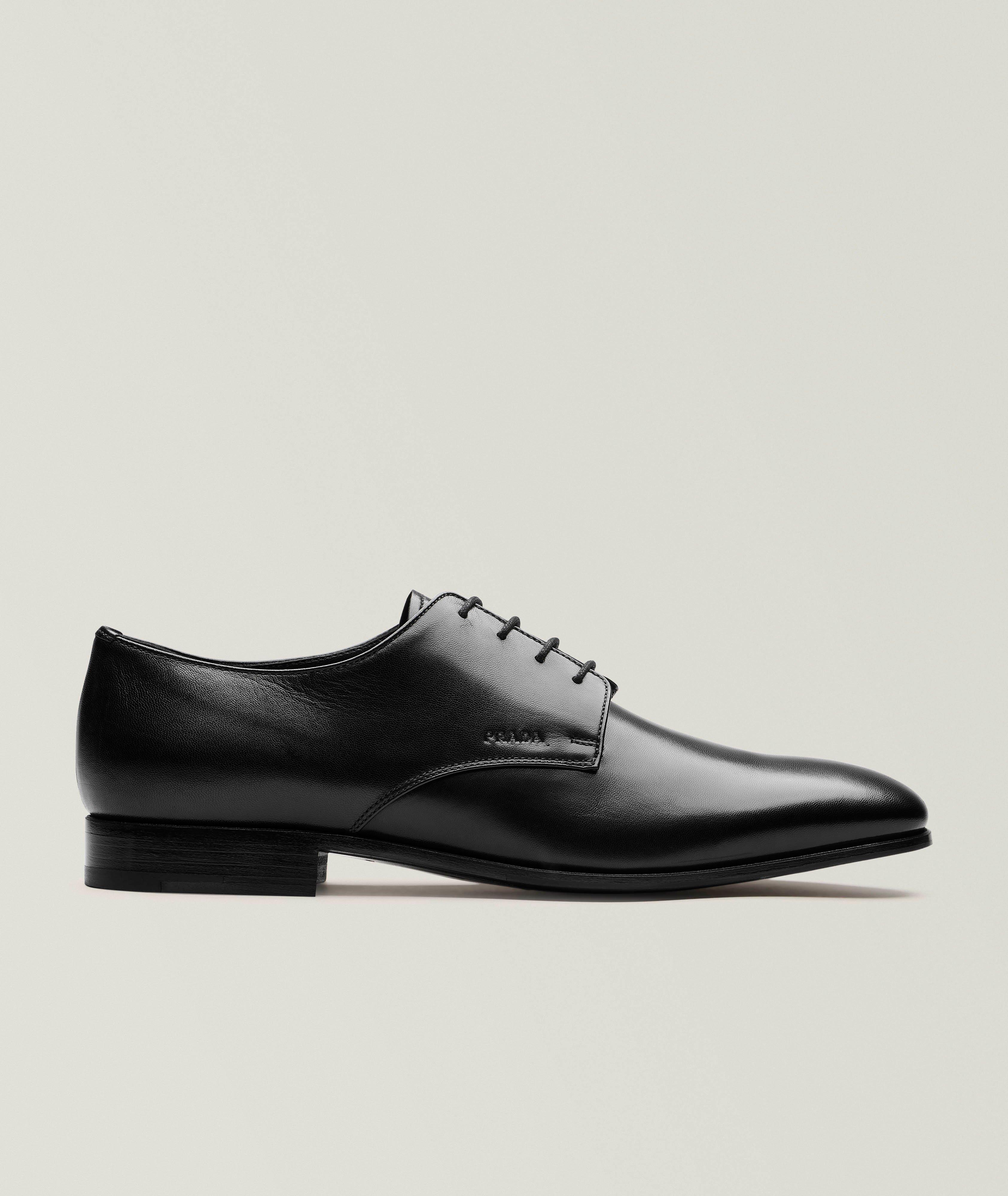 Leather Square-Toe Derbies