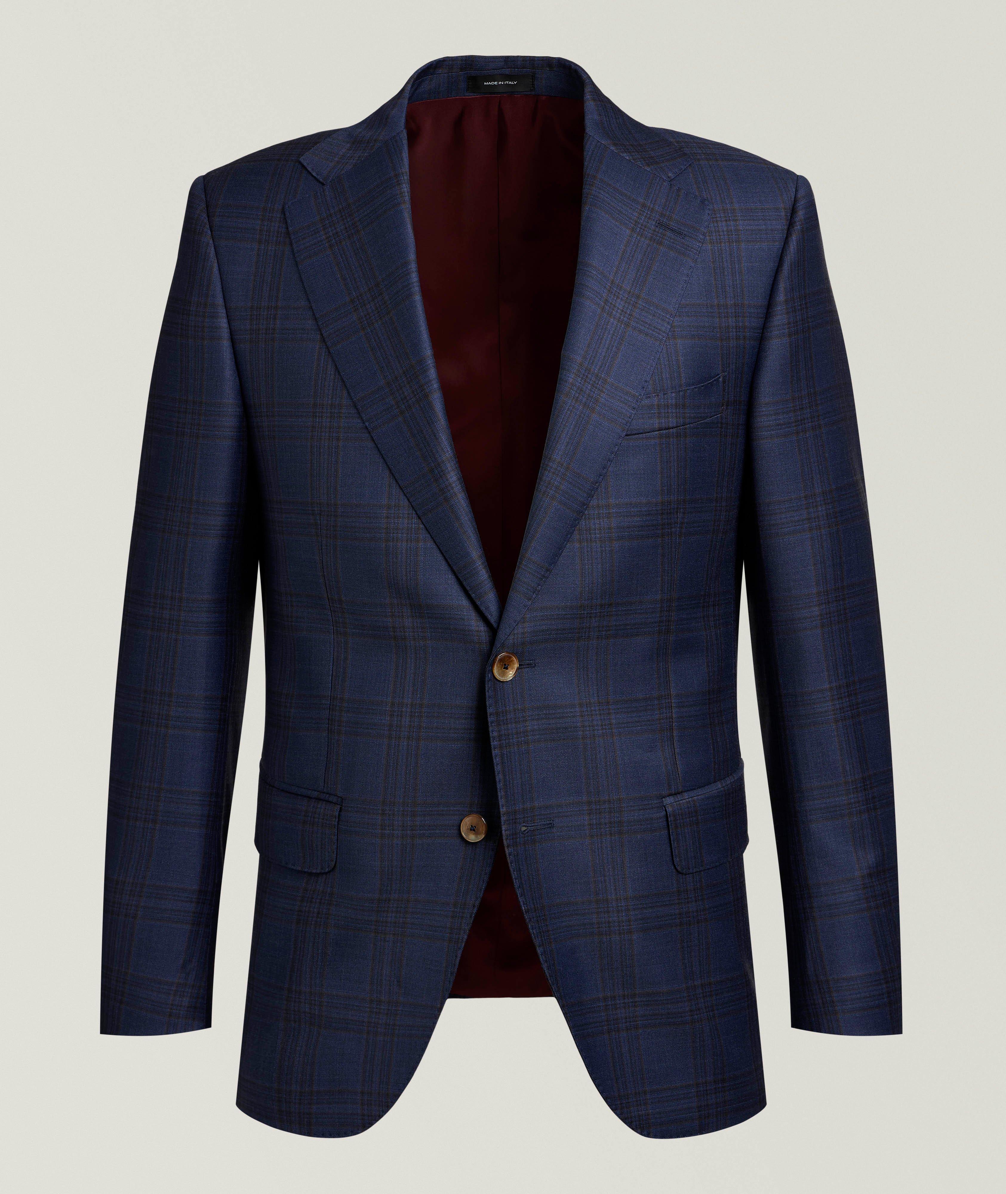 Harry Rosen Bowie Plaid Virgin Wool Sport Jacket