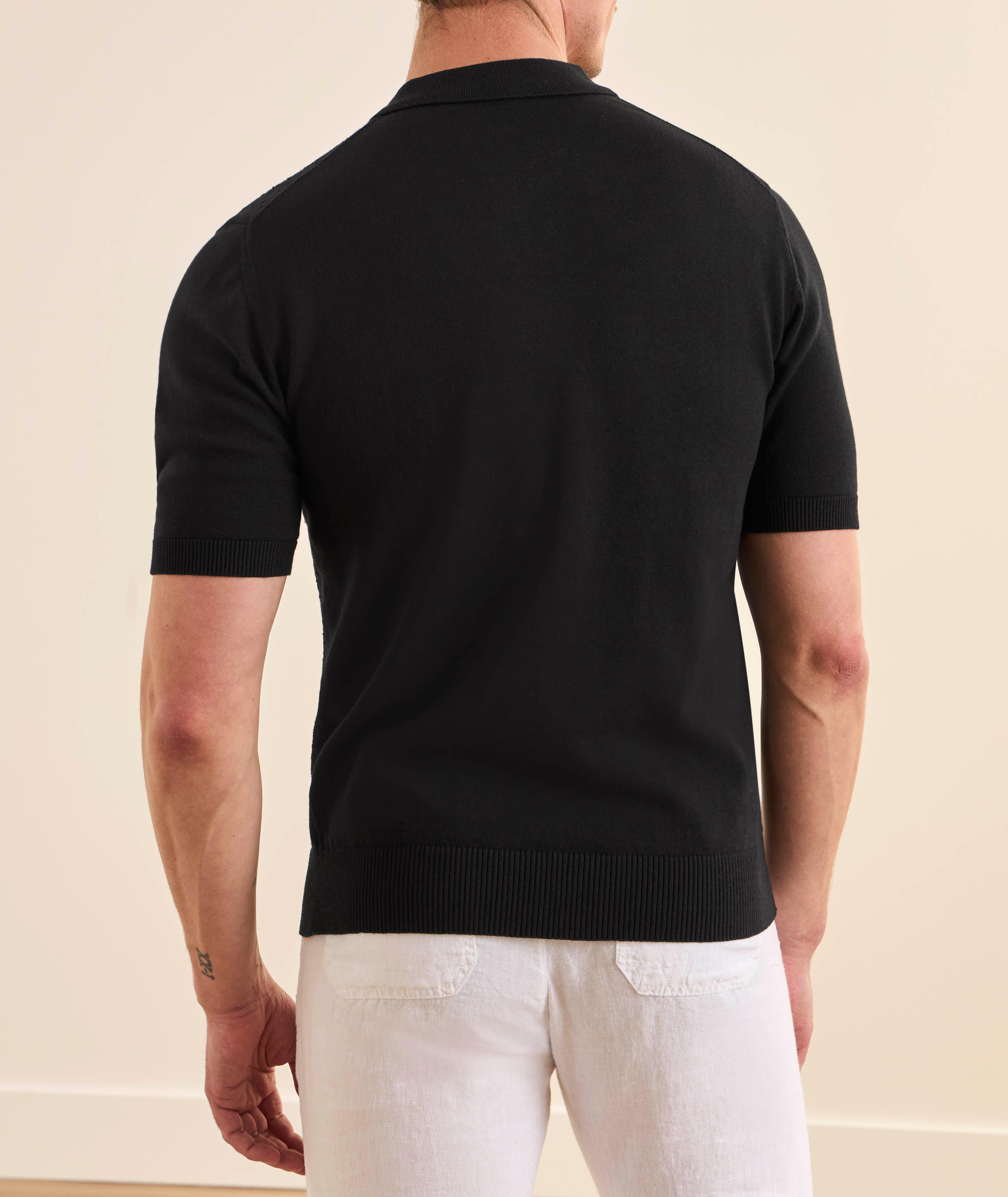 Polo tricot coton texturé image 1