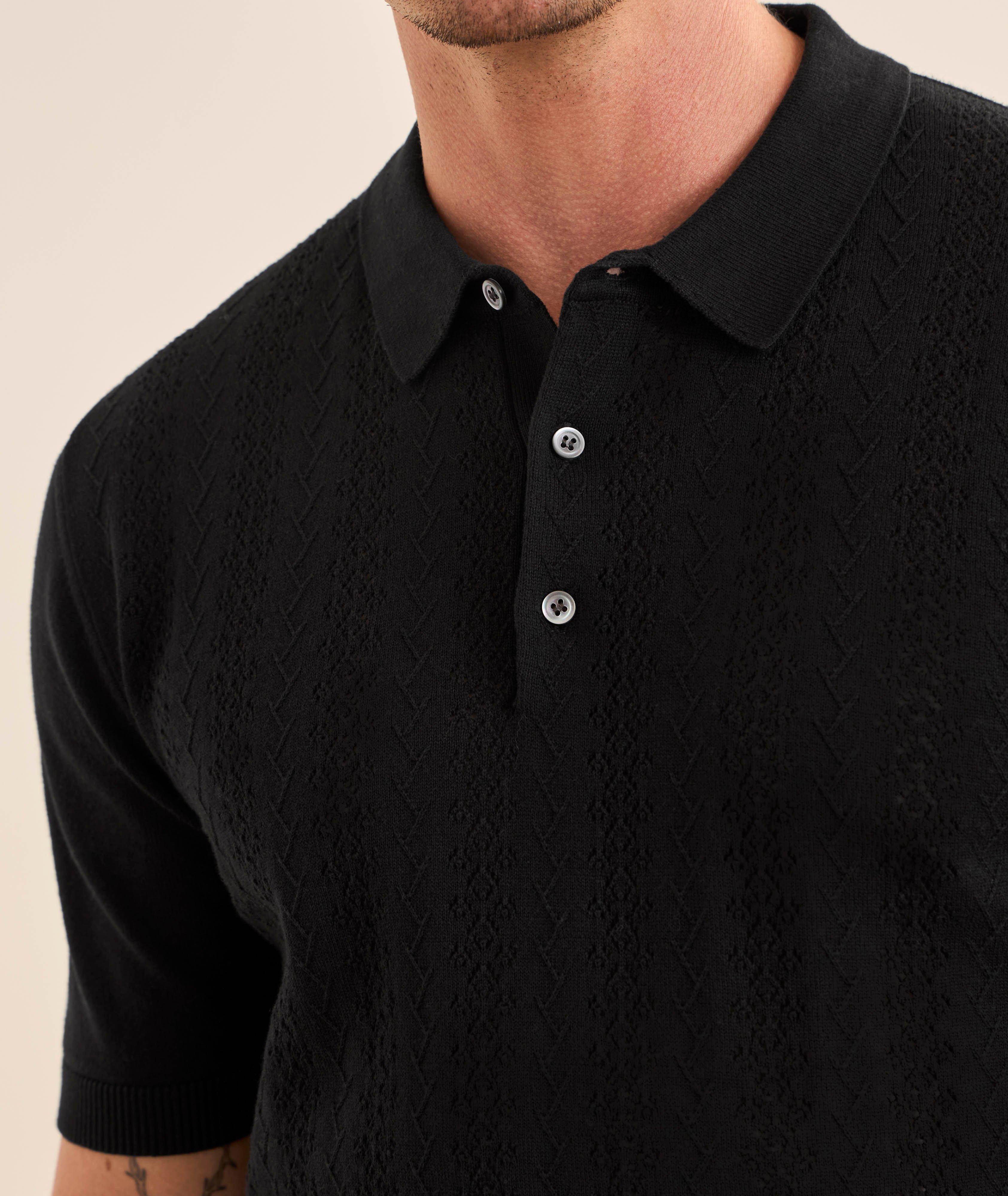 Polo tricot coton texturé image 2