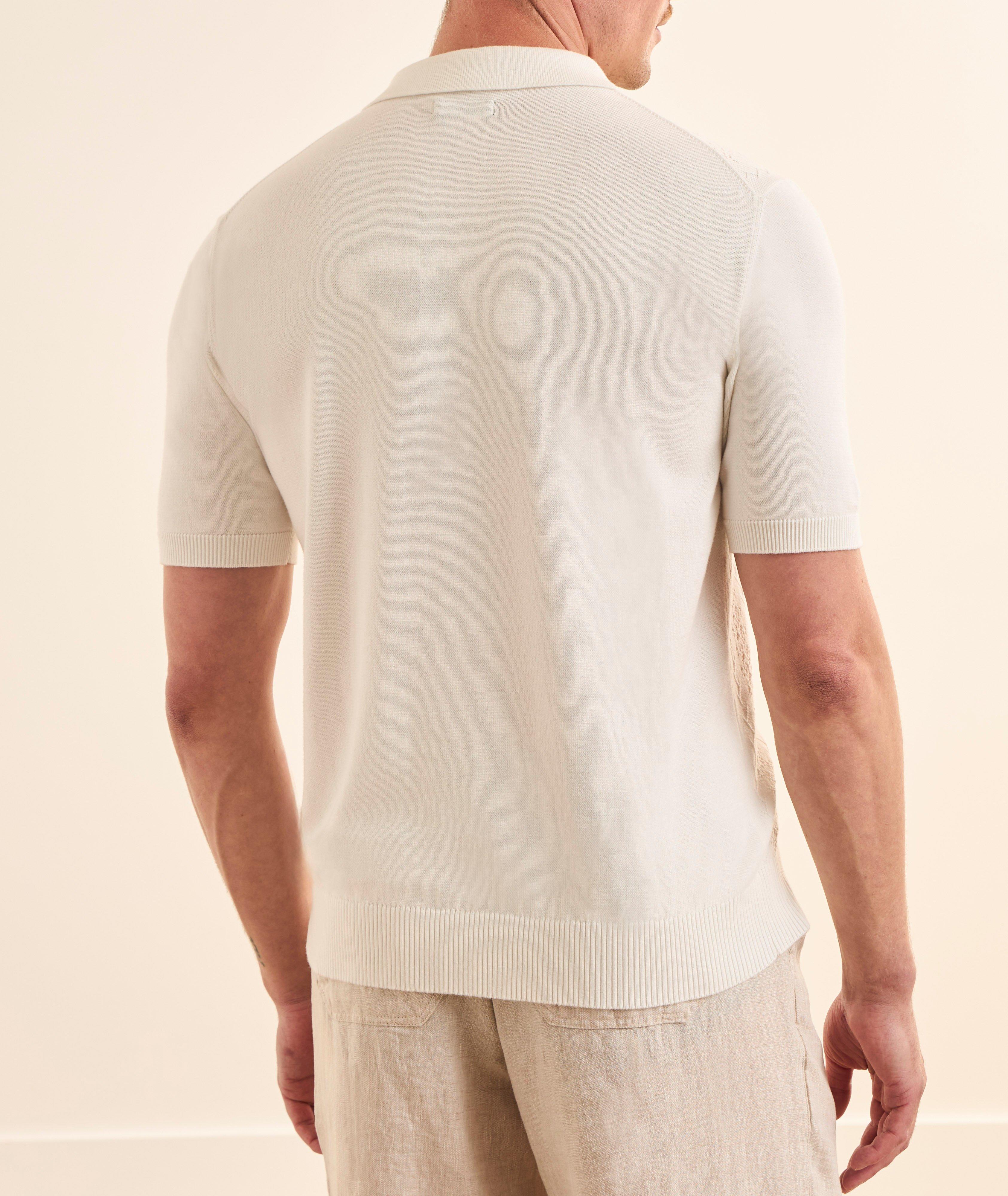 Textured Cotton Knit Polo image 2