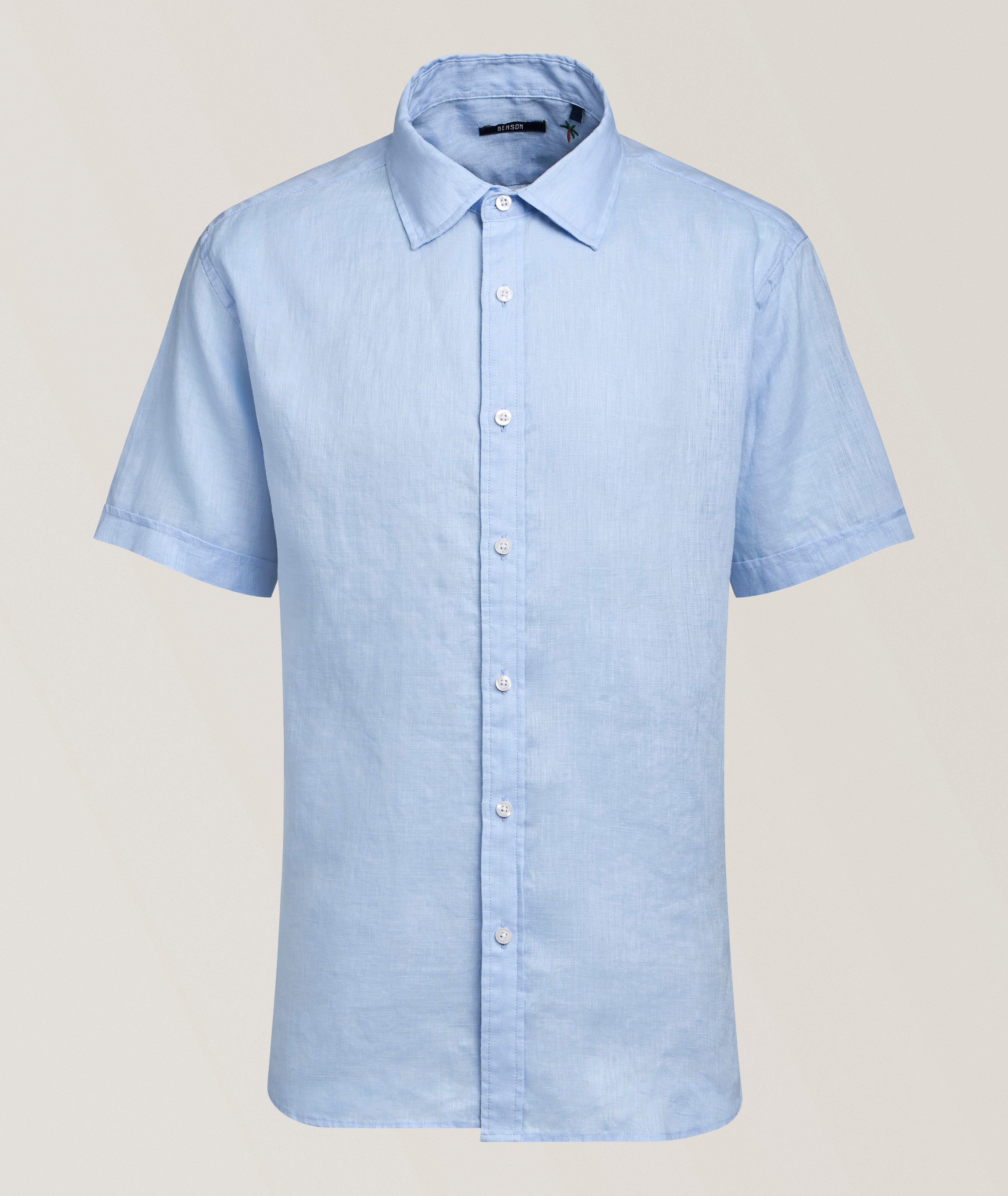Short-Sleeve Linen Shirt  image 0