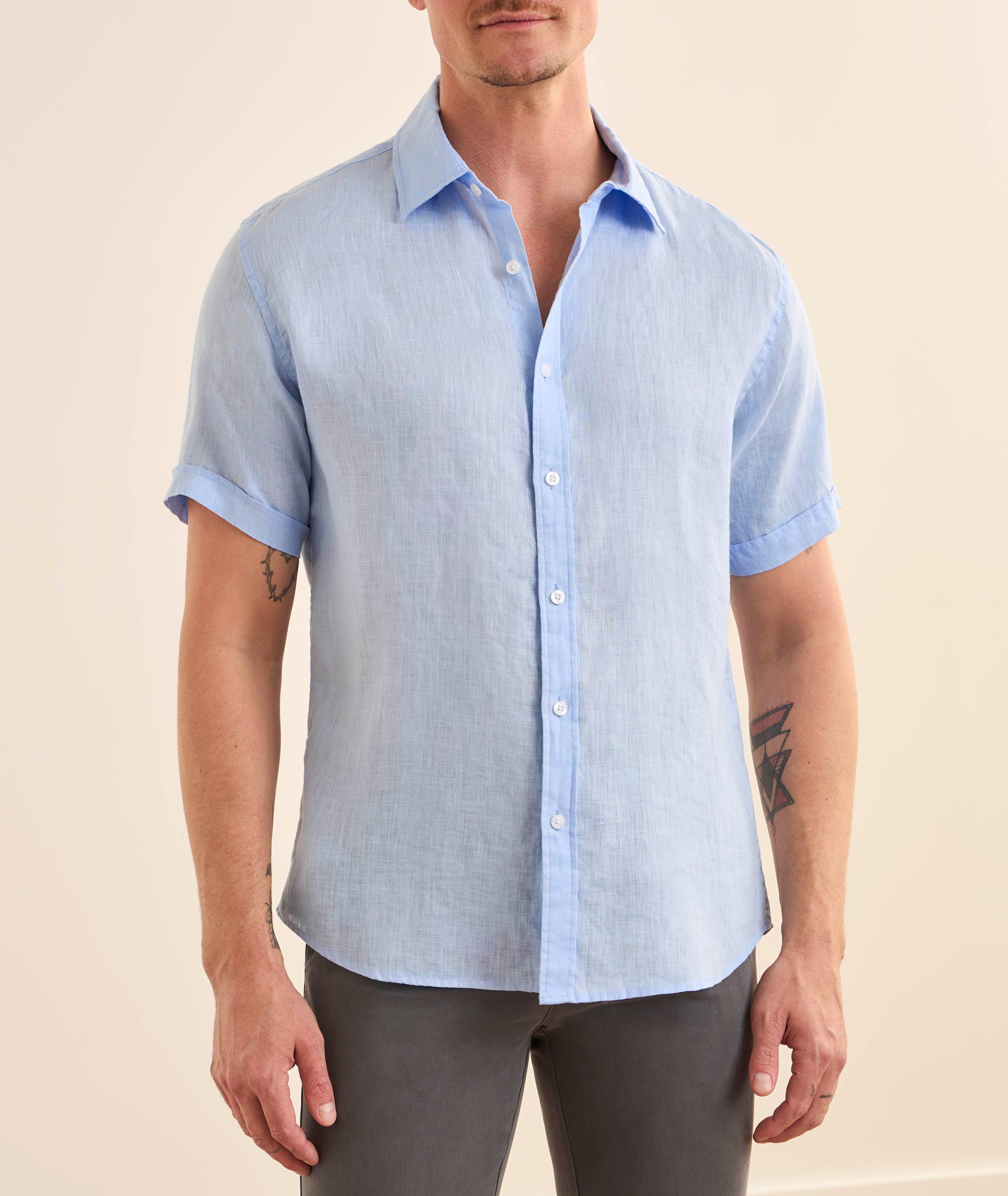 Short-Sleeve Linen Shirt  image 1