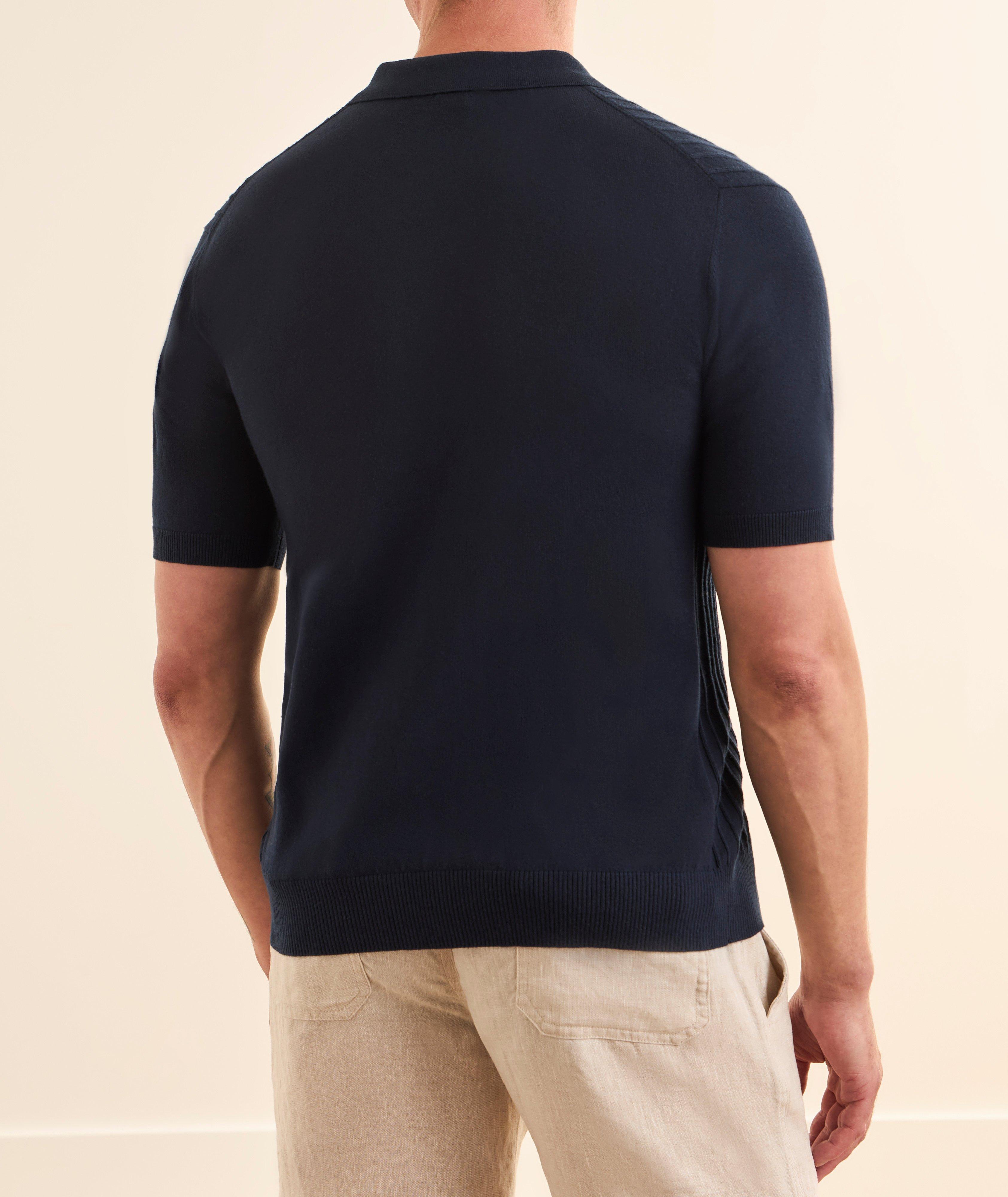 Polo tricot coton texturé image 2