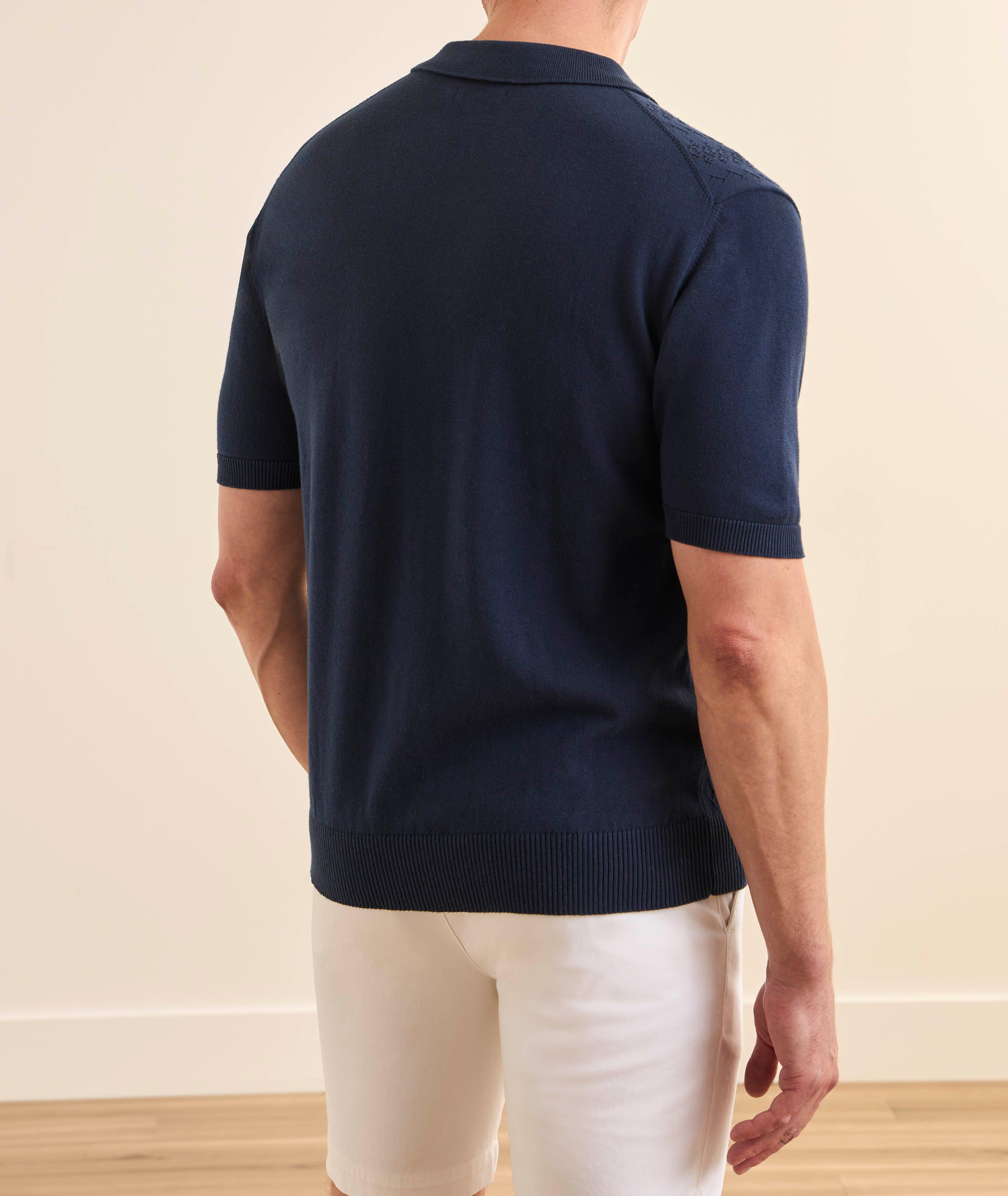 Textured Cotton Knit Polo image 2