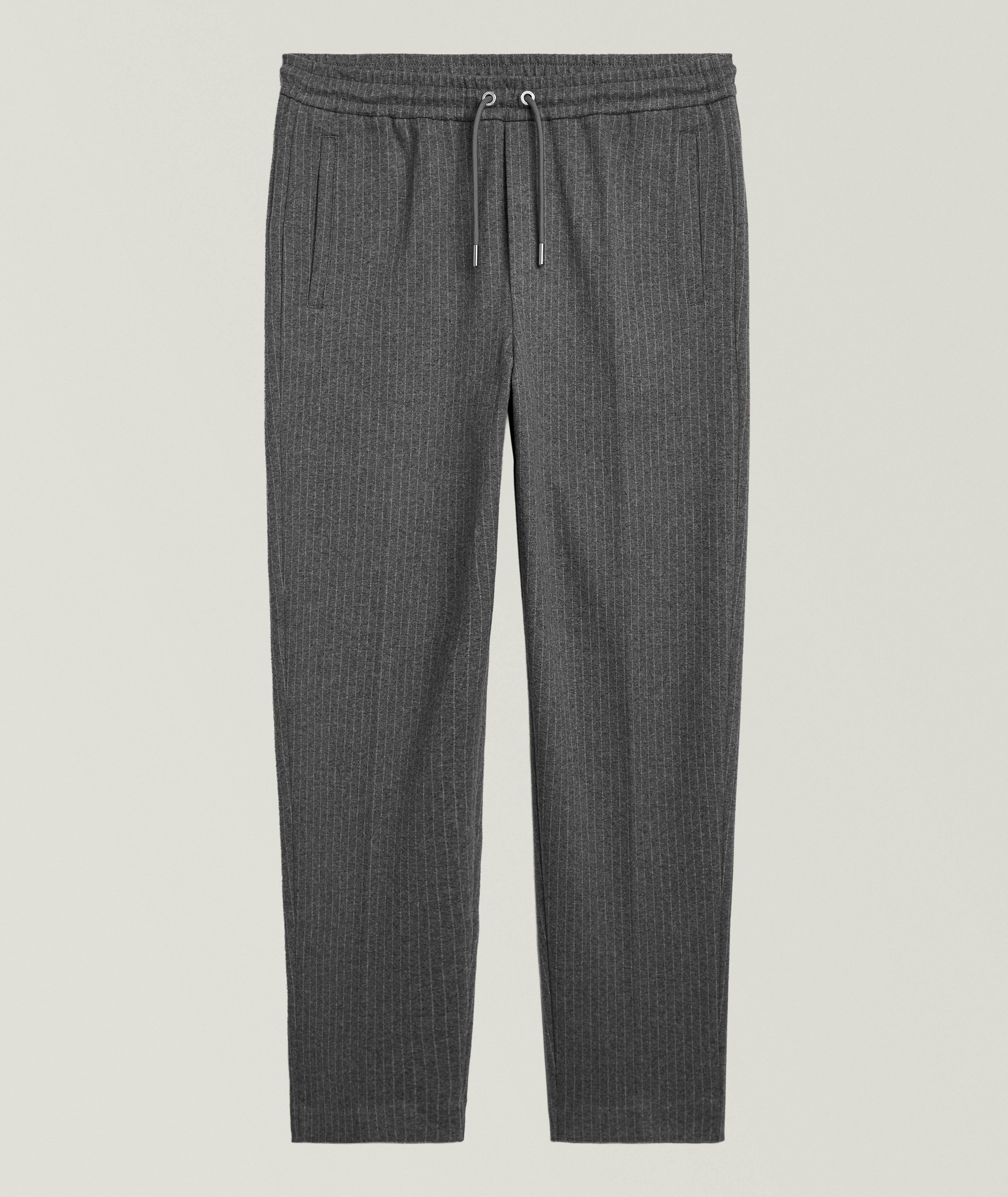 Mackage Pantalon De Survêtement Cordon Rayures Fines Stanley En Gris | Taille Homme 36