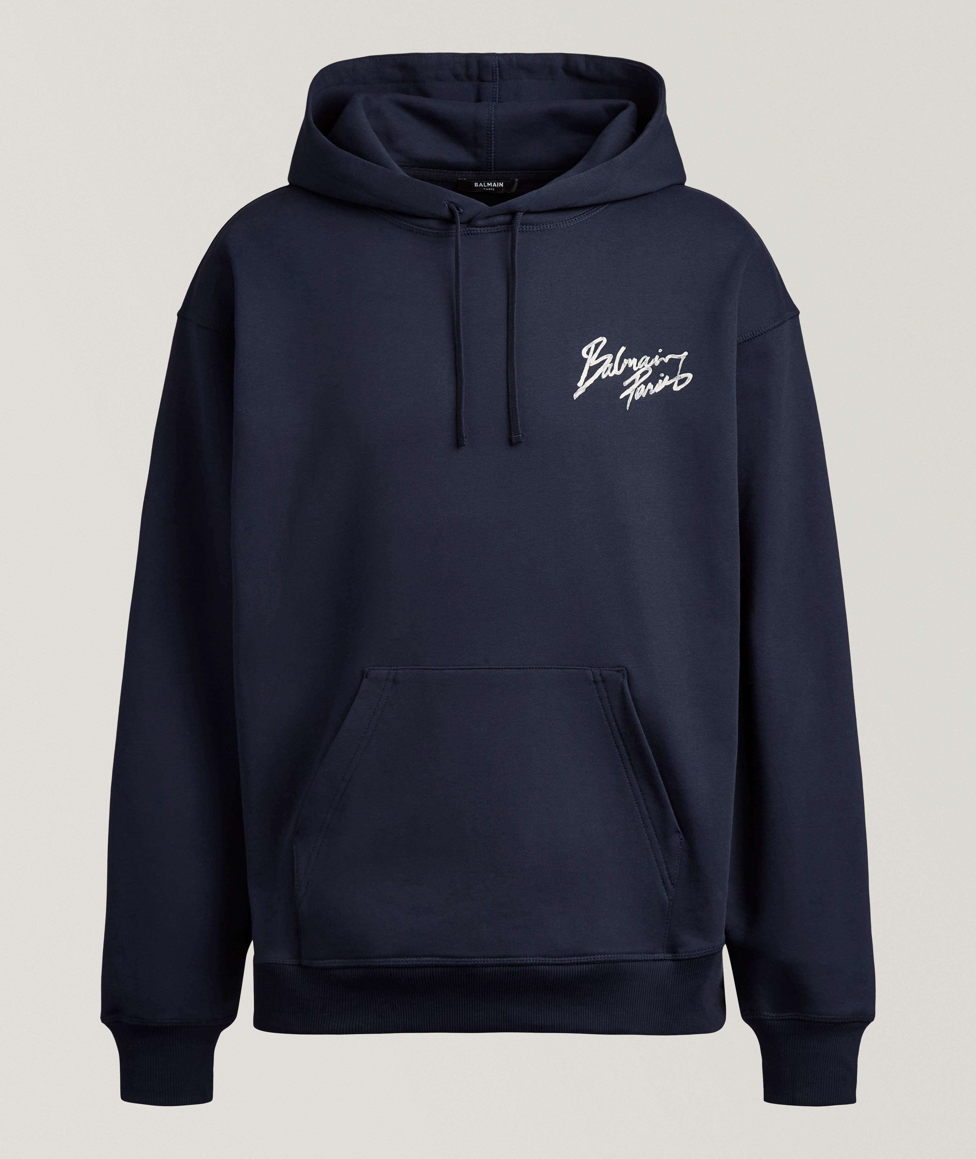 Brushstroke Logo Hooded Sweatshirt