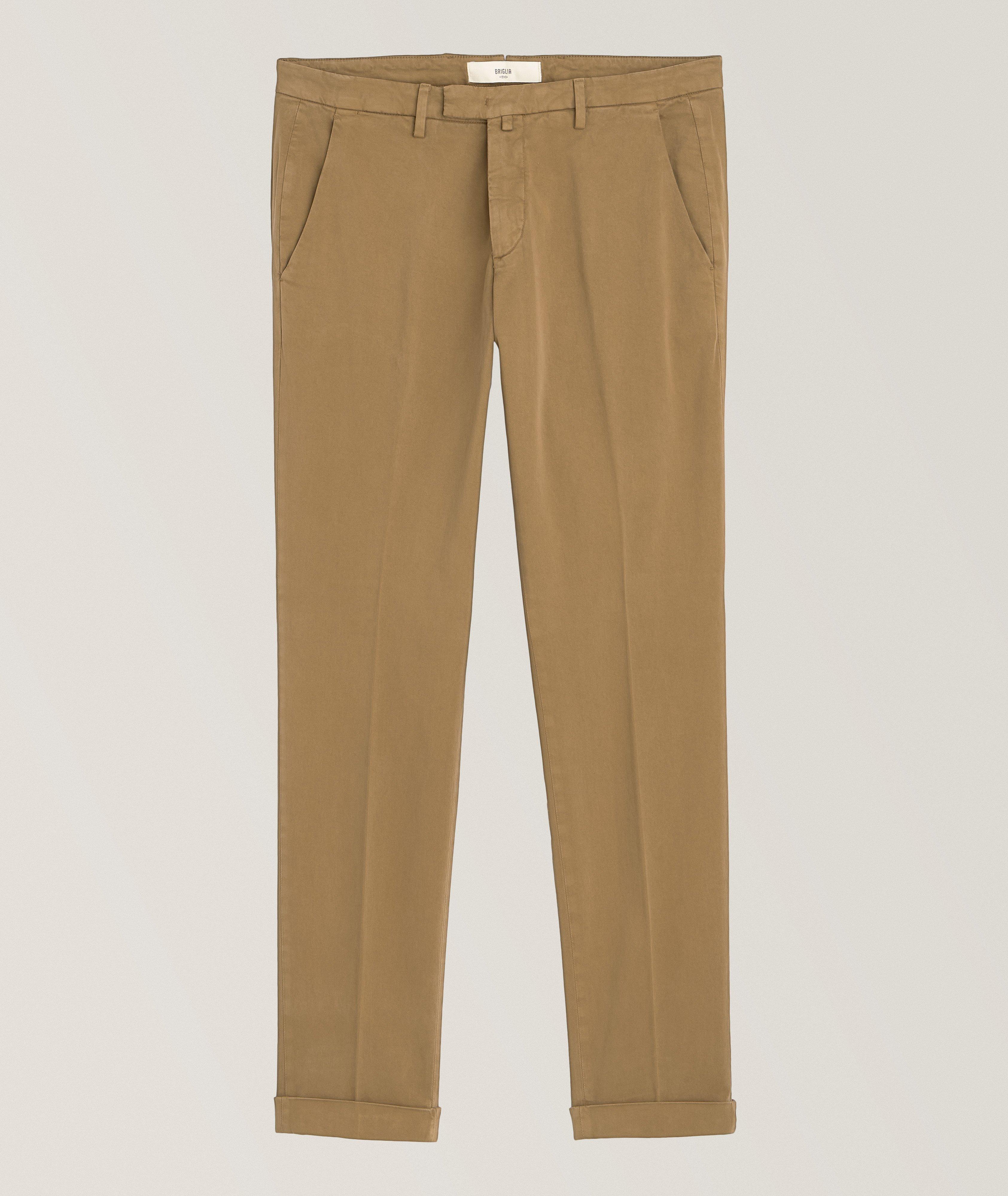 Chino en jersey de coton extensible image 0