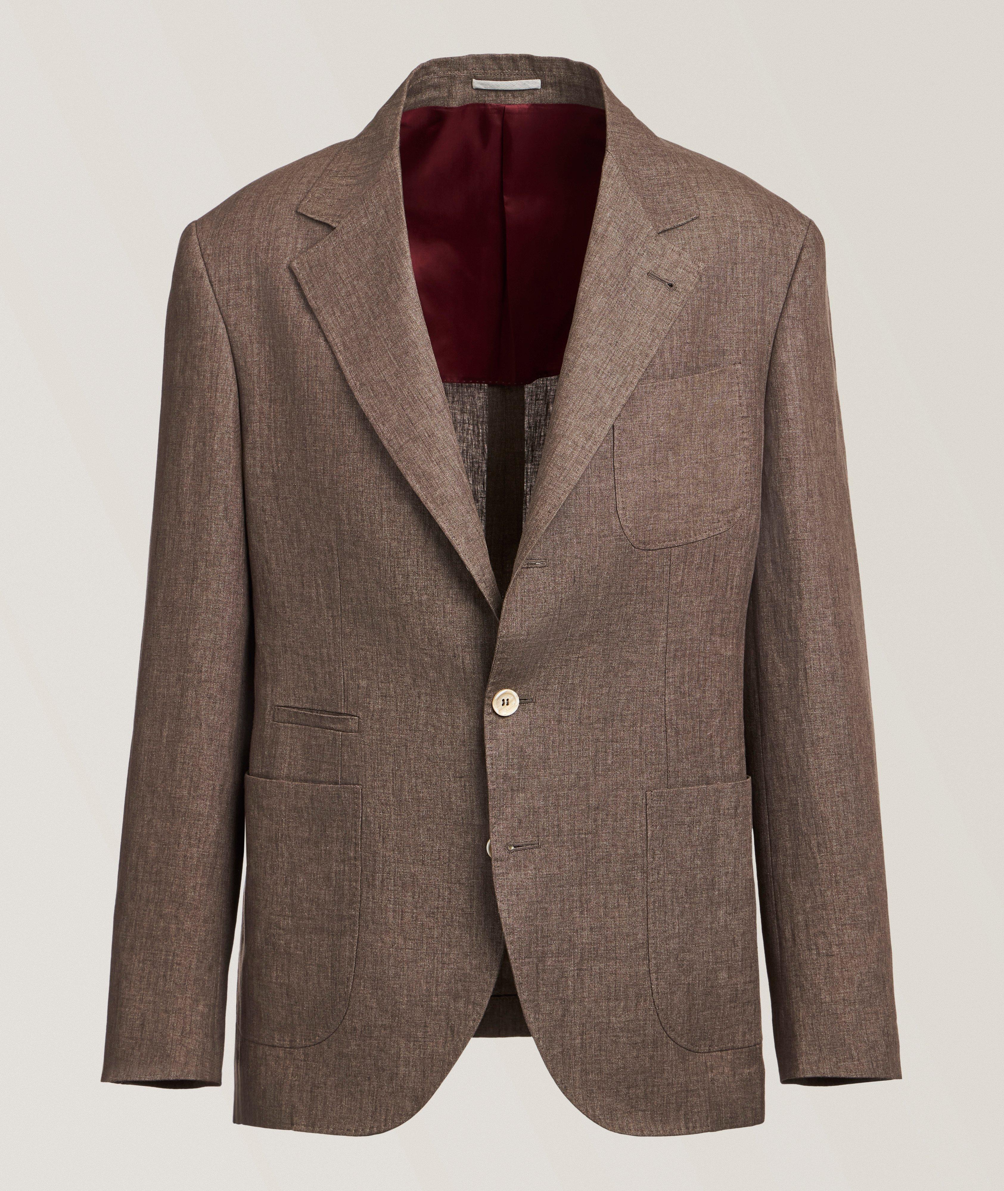 Solid Linen Sport Jacket