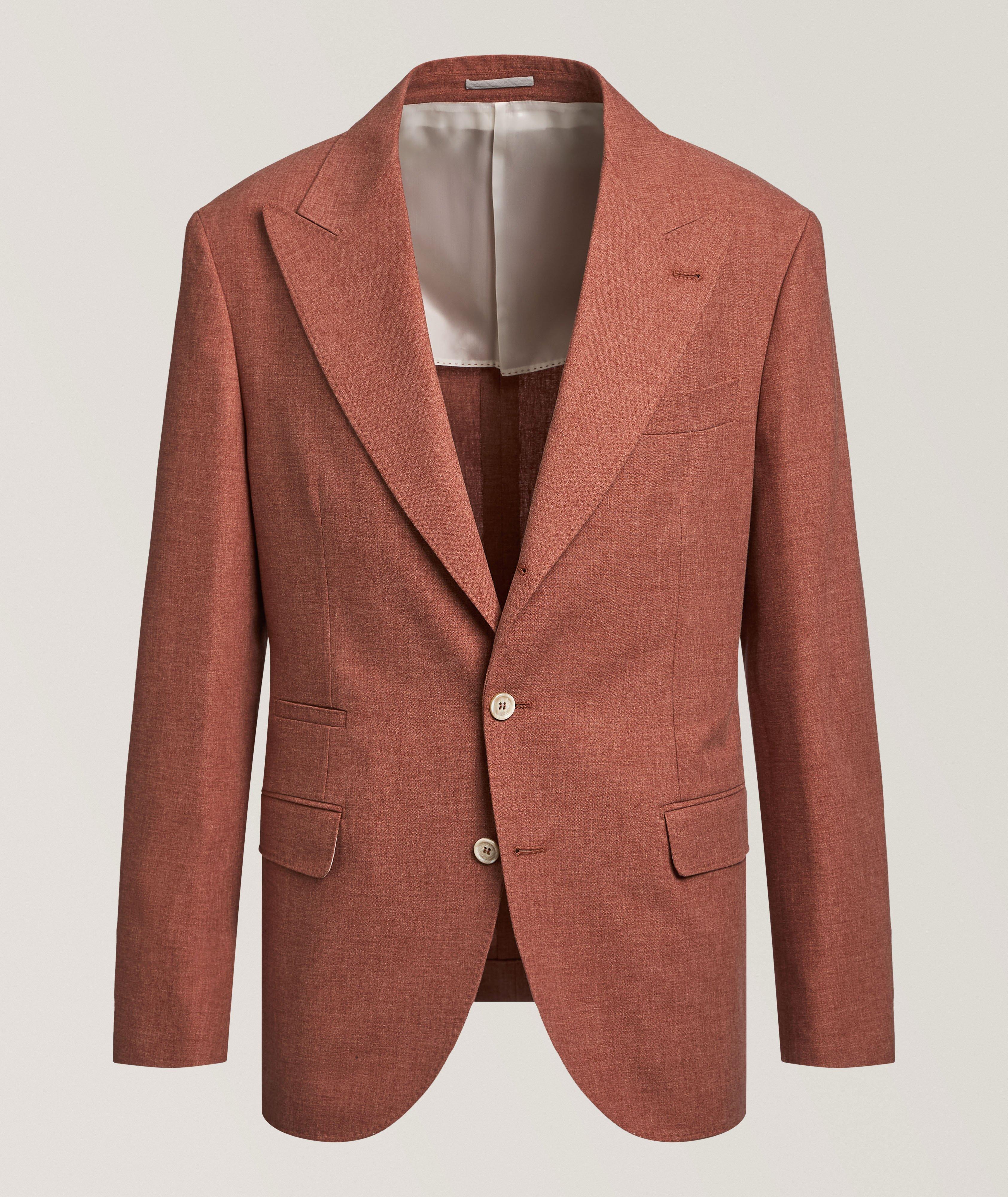Virgin Wool-Blend Peak Sport Jacket