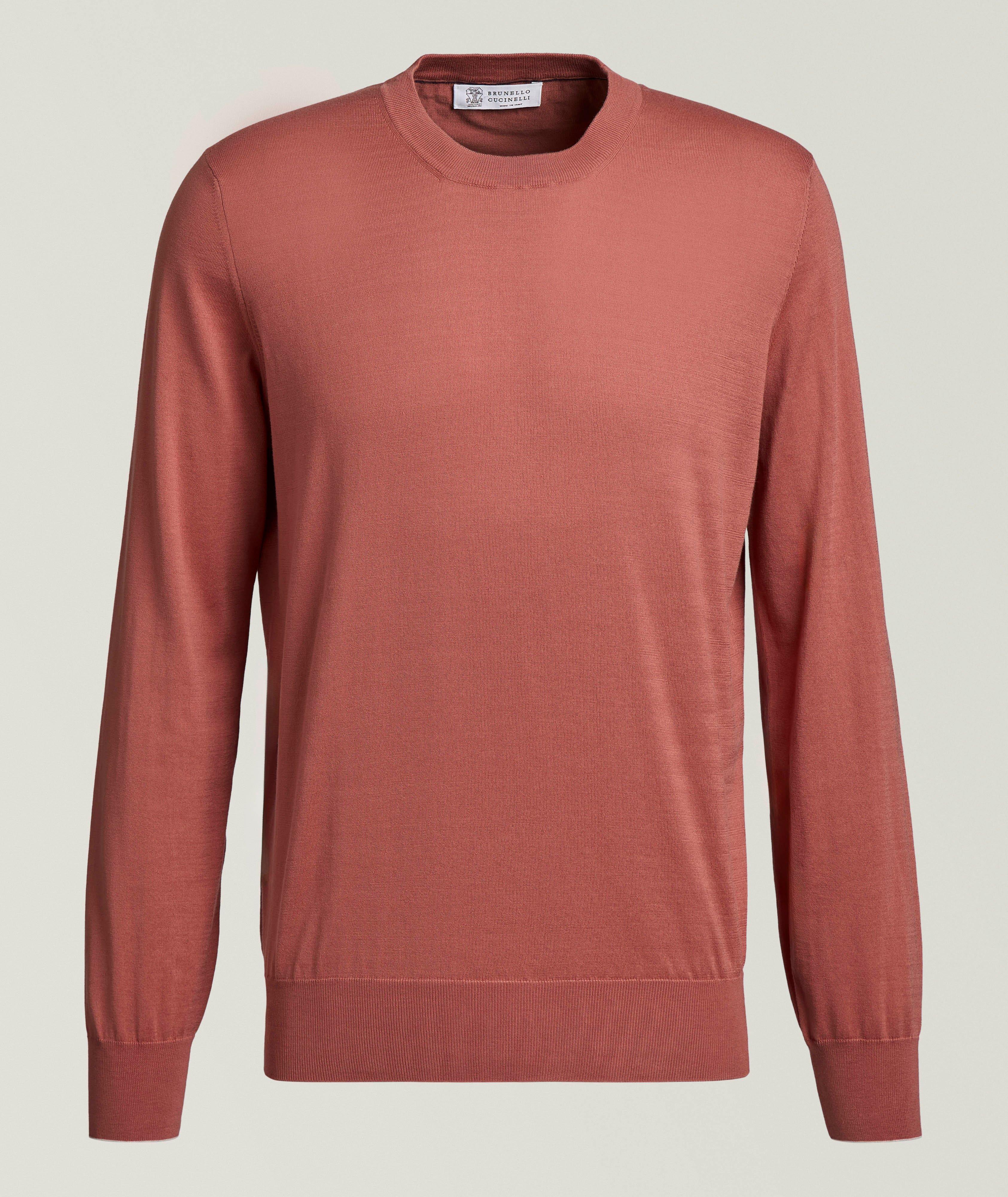 Contrast Tipping Cotton Sweater