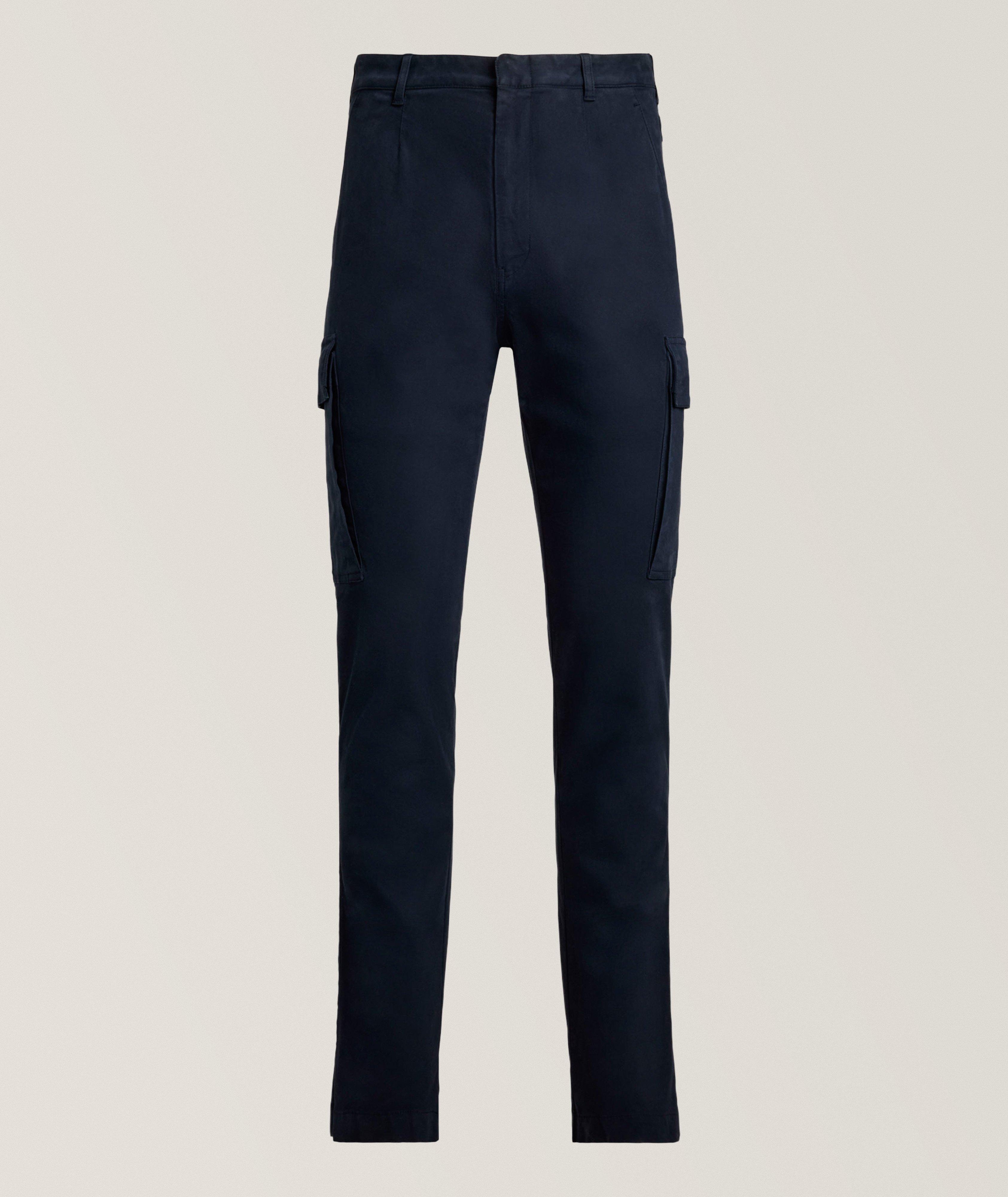 Garment-Dyed Cotton Cargo Pants