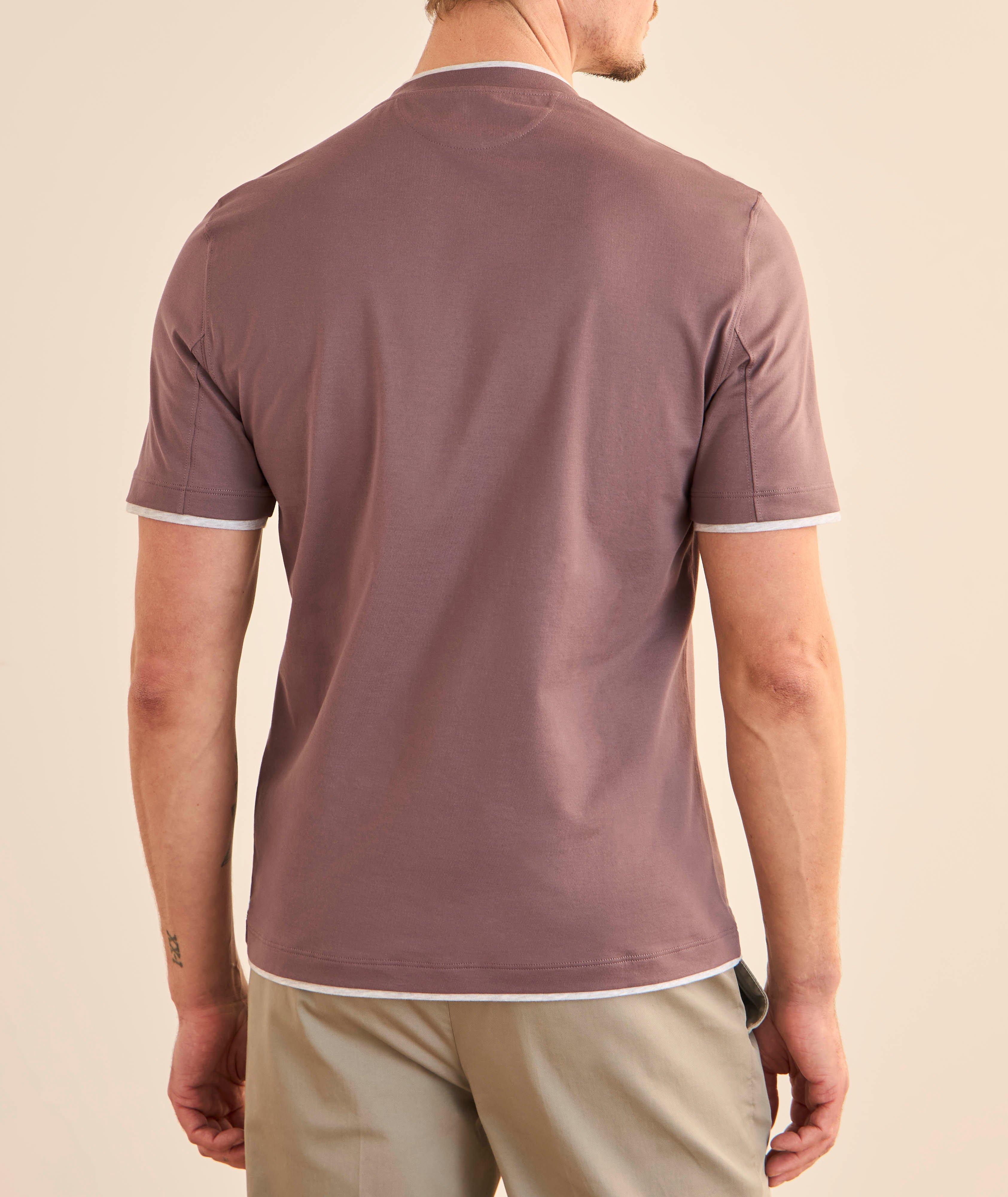 Layered Cotton Jersey T-Shirt  image 2