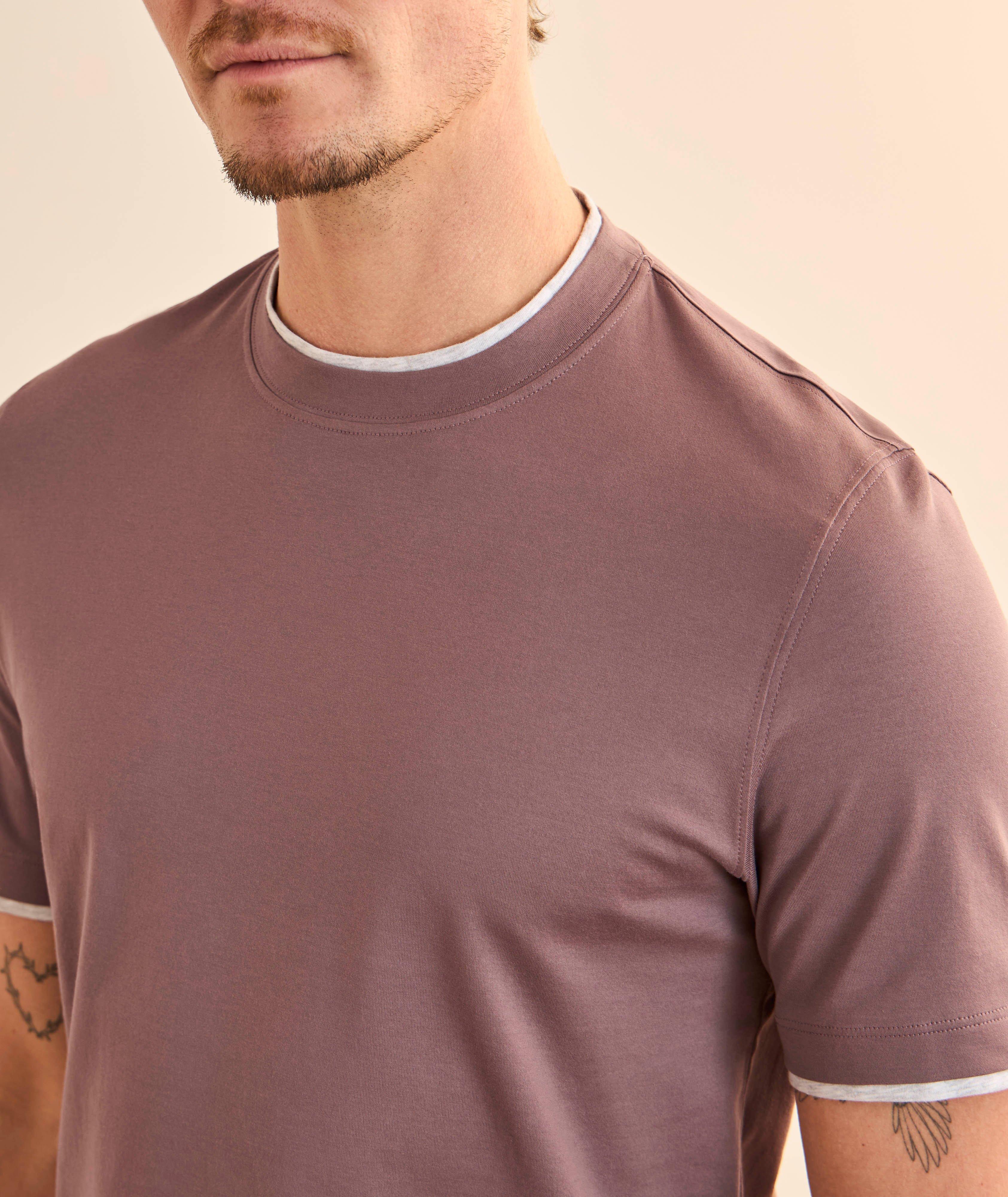 Layered Cotton Jersey T-Shirt  image 3