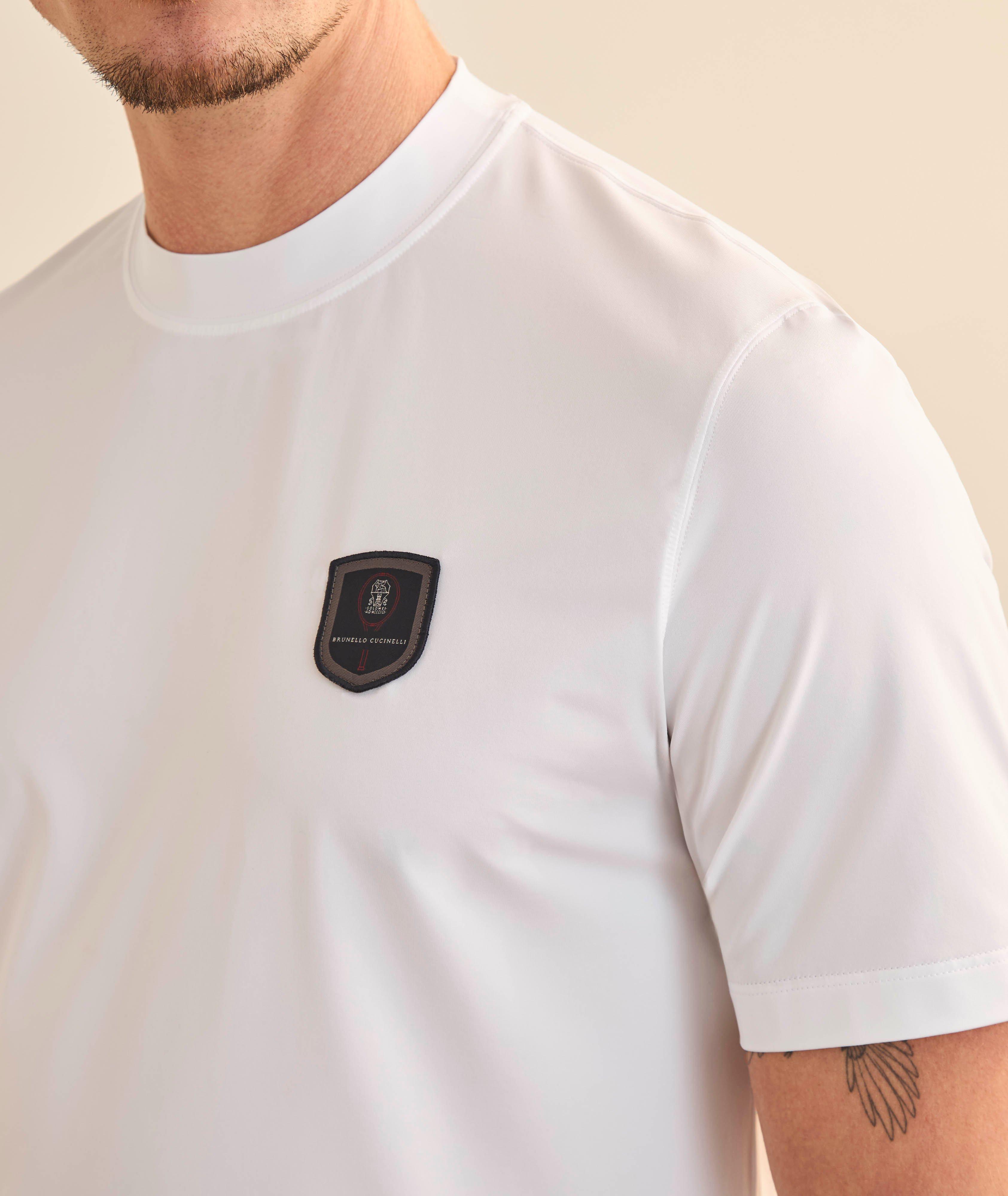 T-shirt maille extensible écusson logo image 3