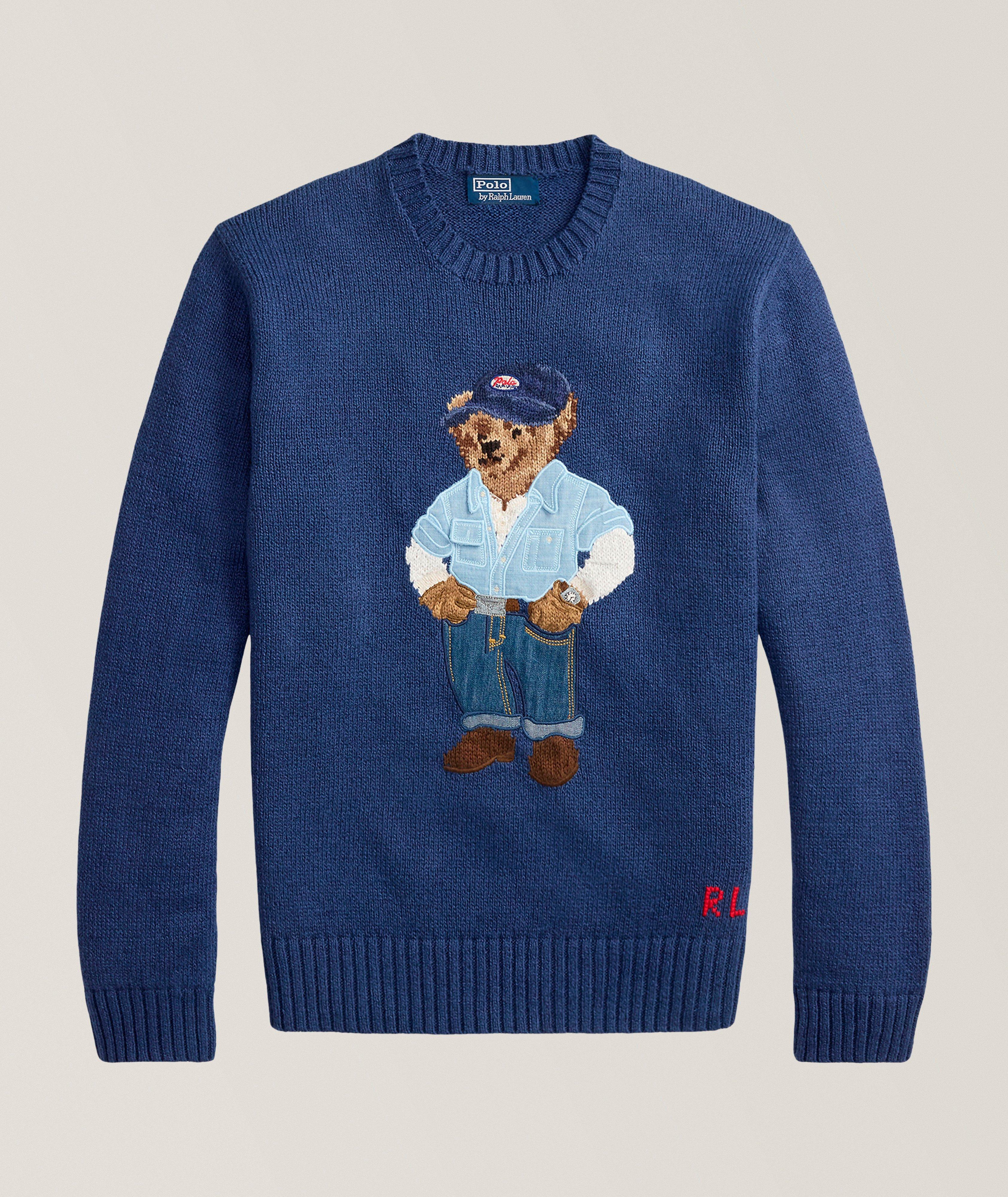 Polo Bear Linen-Cotton Sweater