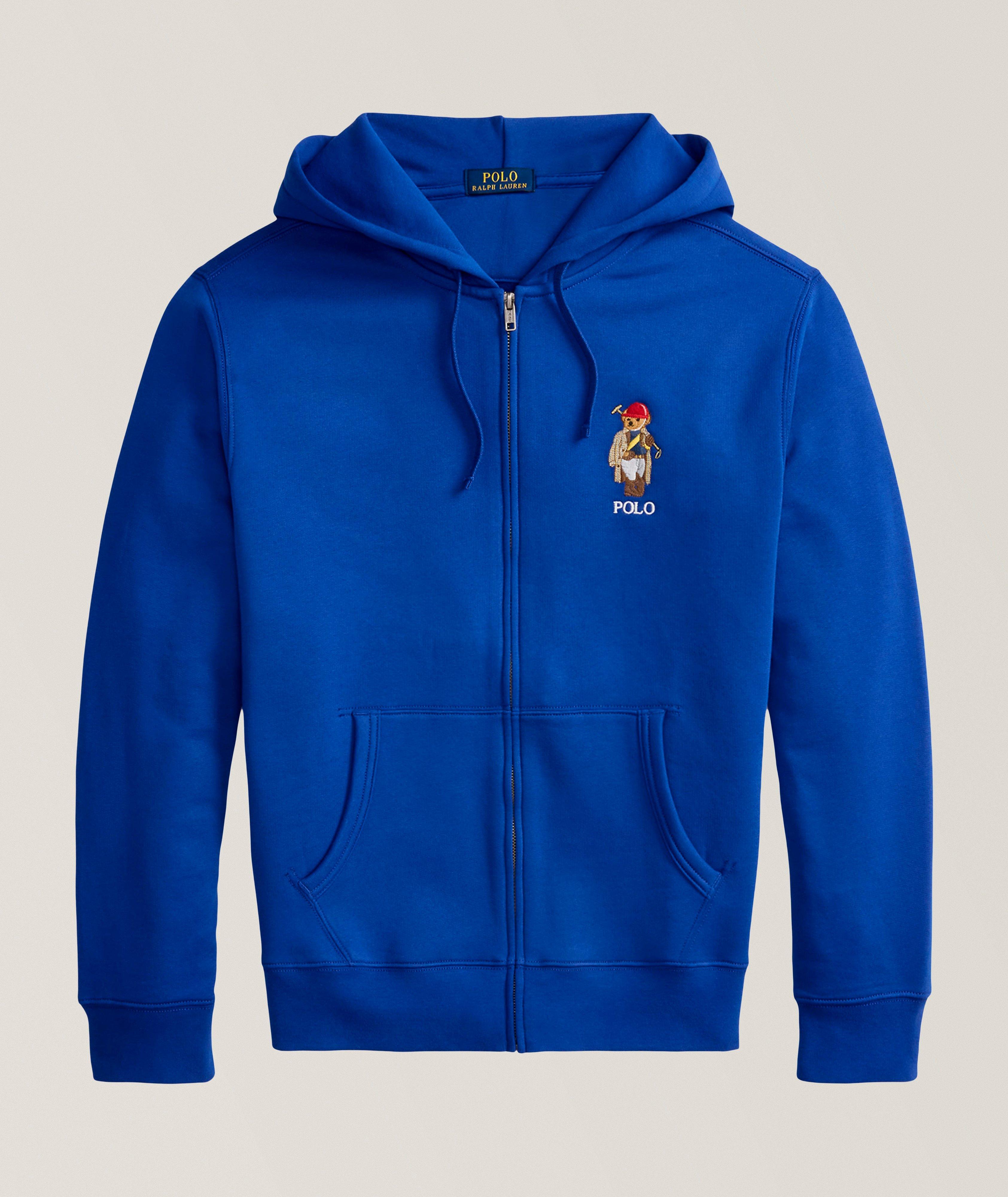 Polo Bear Fleece Full-Zip Hooded Sweater