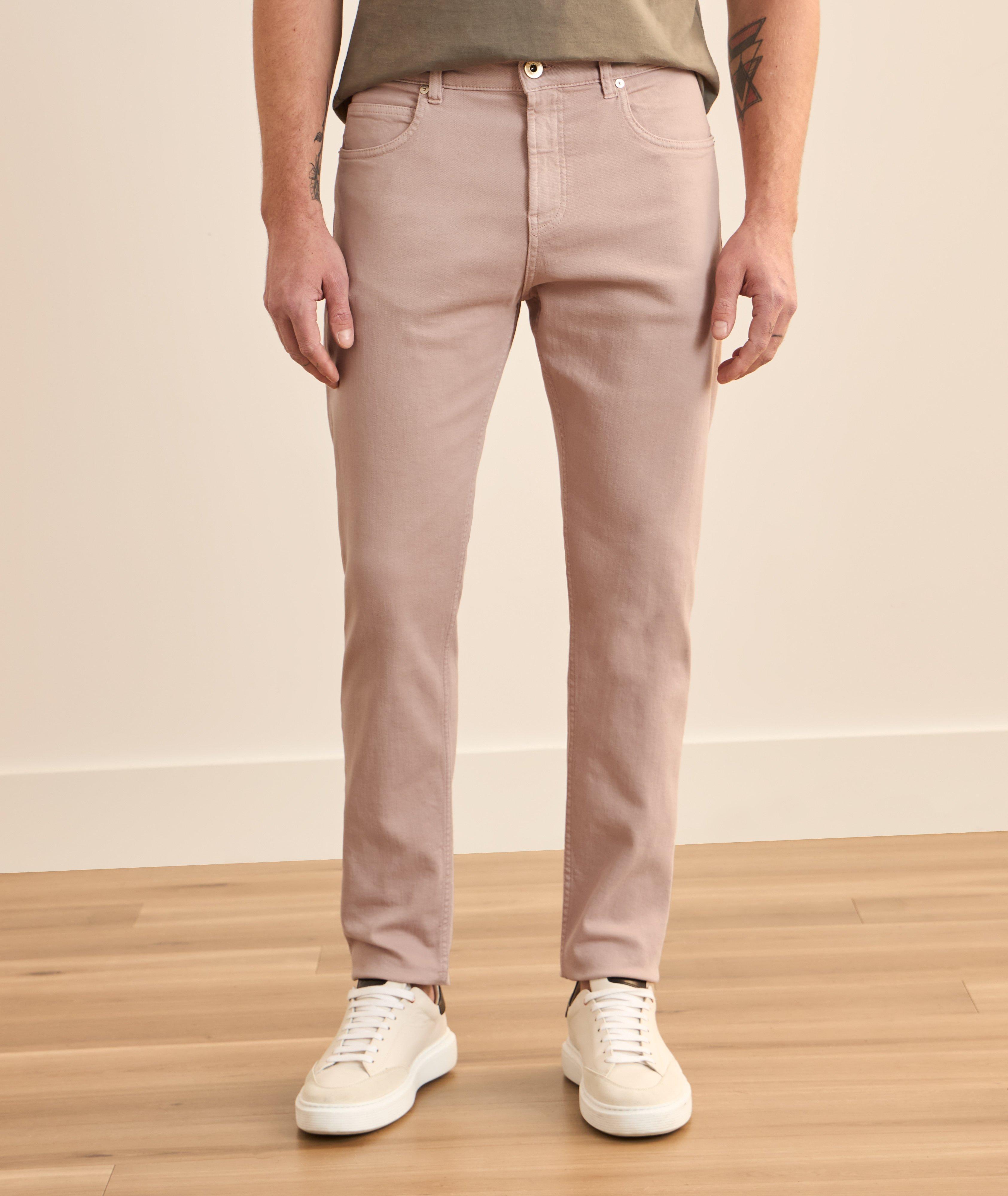 Pantalon cinq poches coton extensible image 2