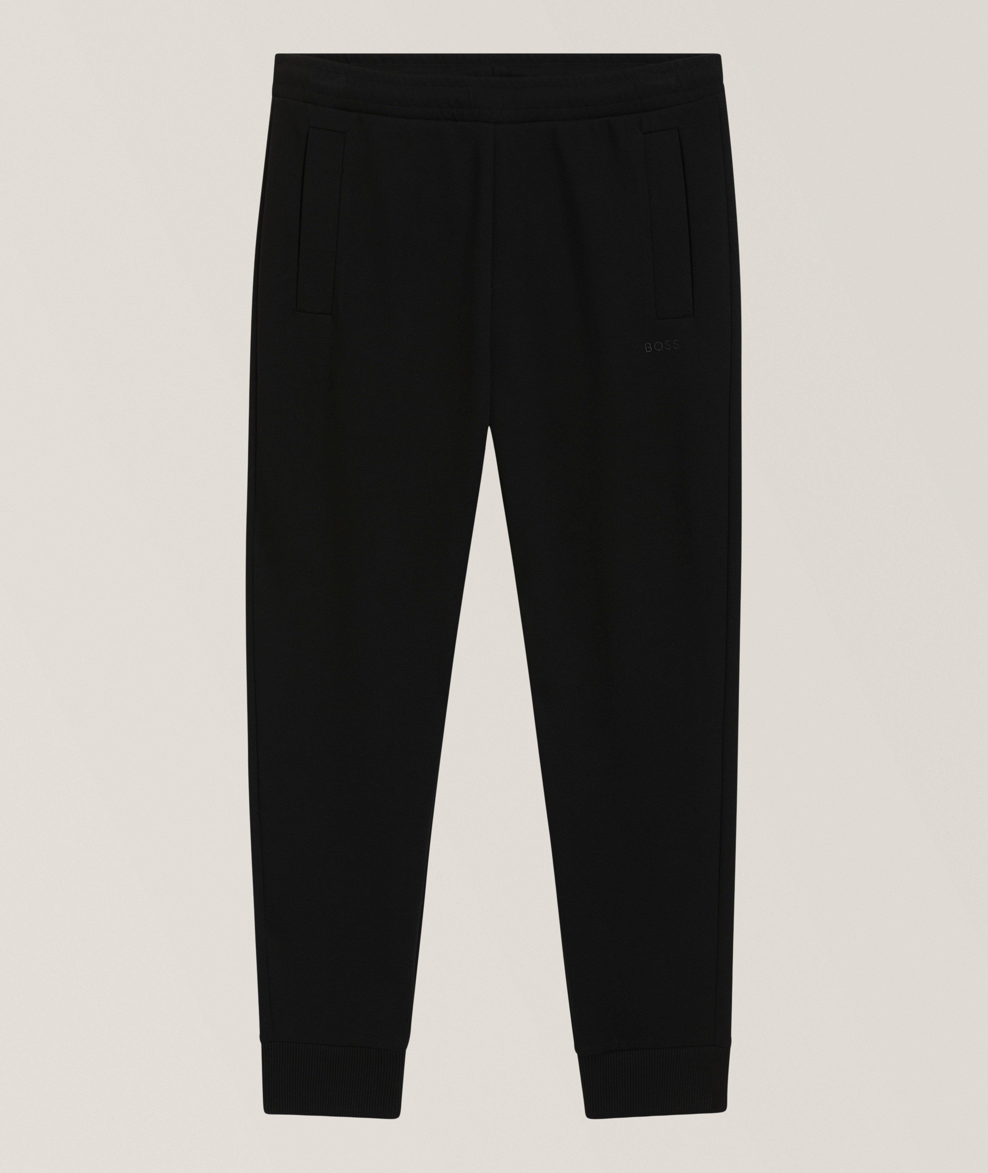 BOSS Pantalon De Survêtement Coton-Mélange Union Hadiko En Noir | Taille Homme Moyen