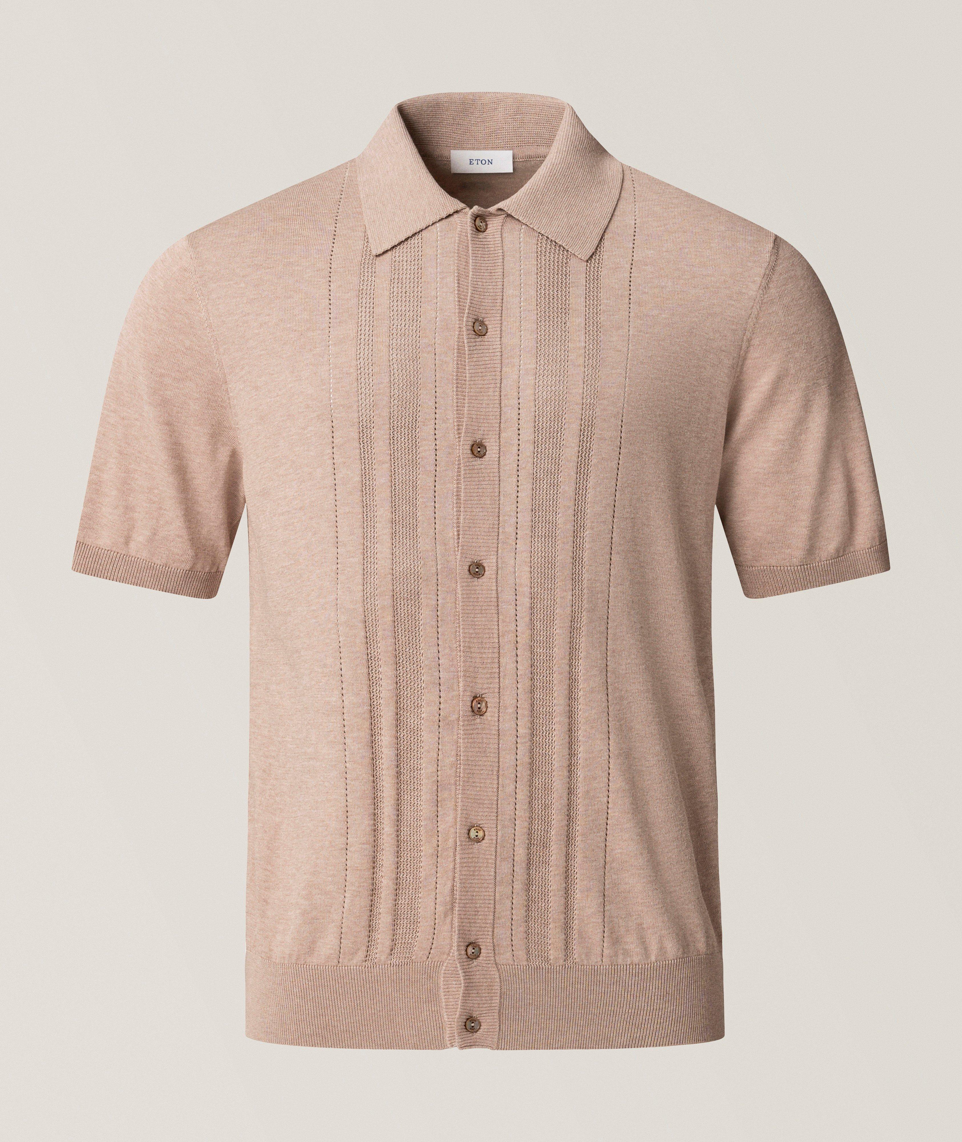 Structured Full-Button Polo