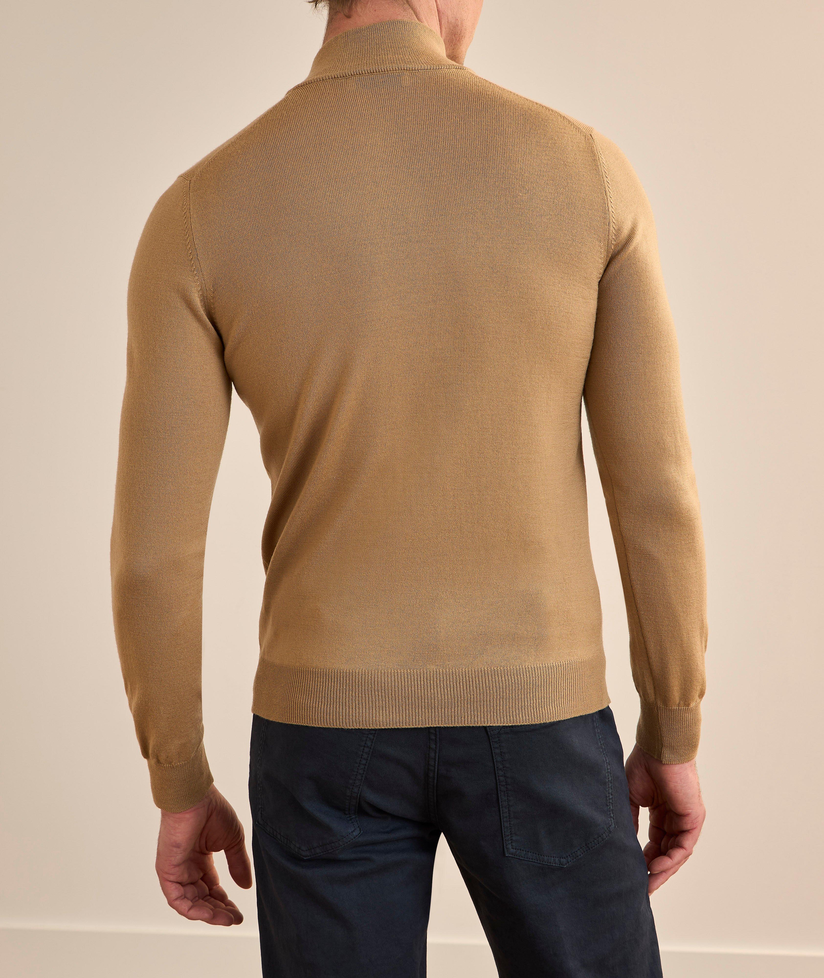 Pull laine vierge quart de zip image 2