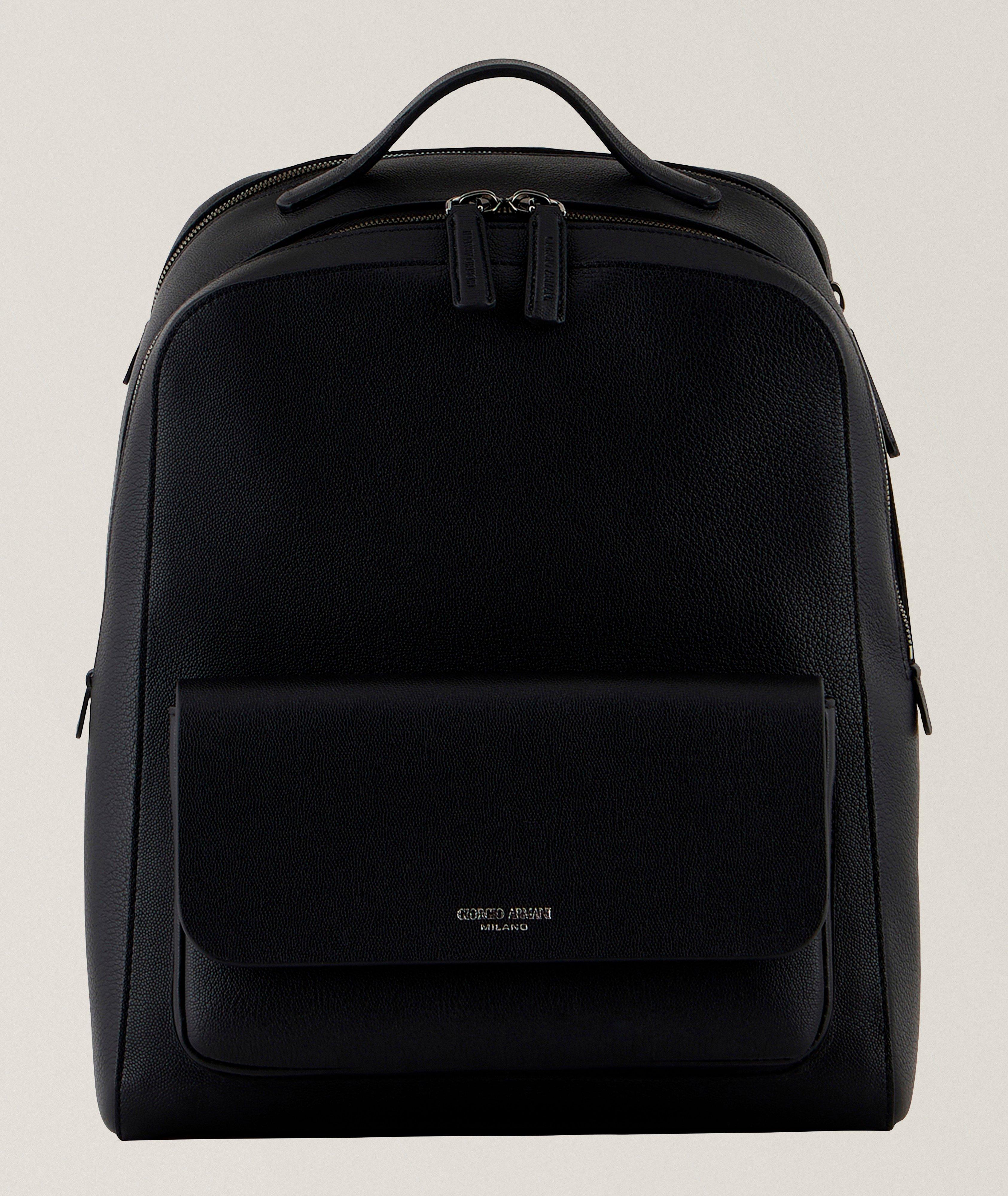 Round Leather Backpack