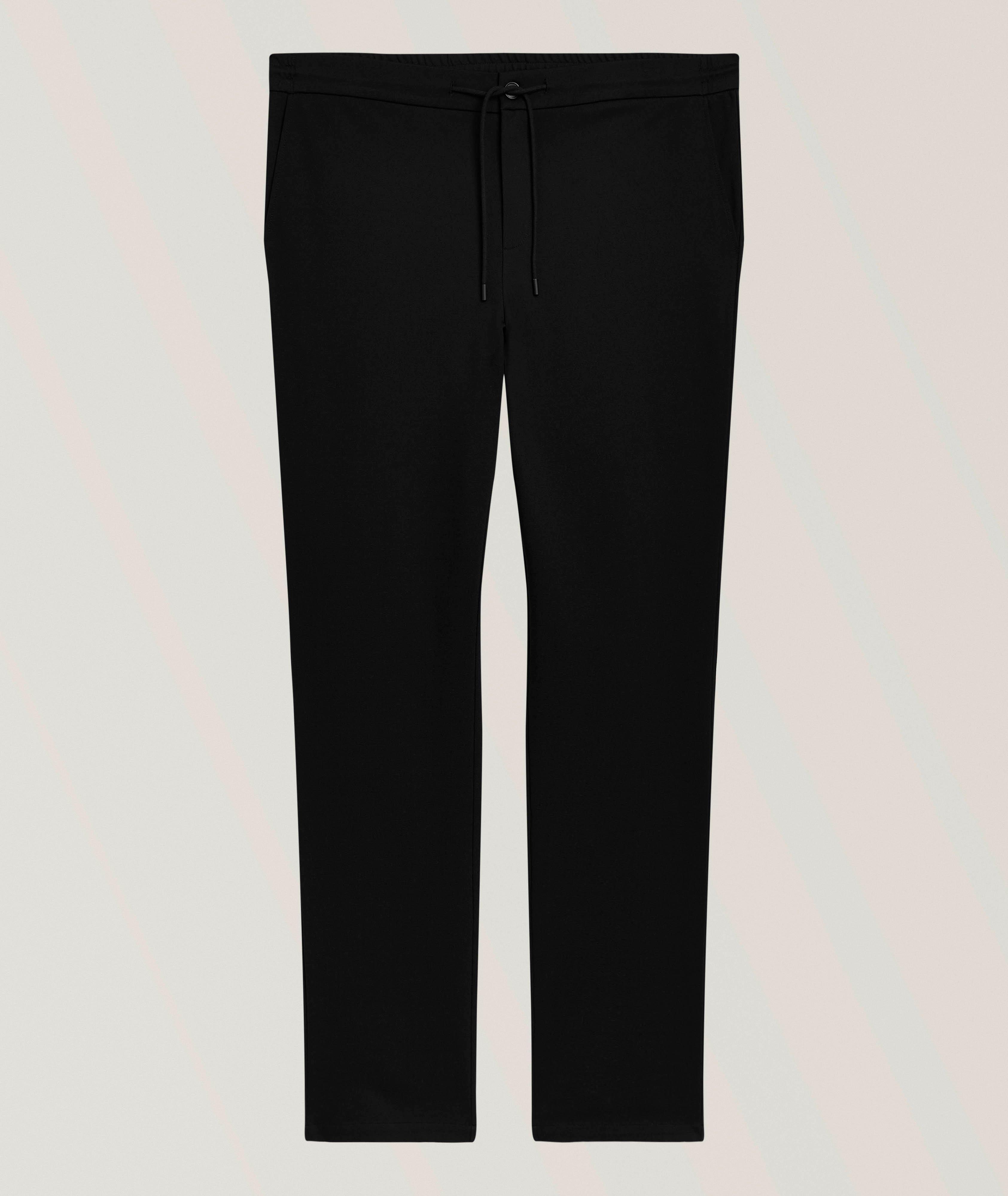Patrick Assaraf Active Stretch Drawstring Chinos