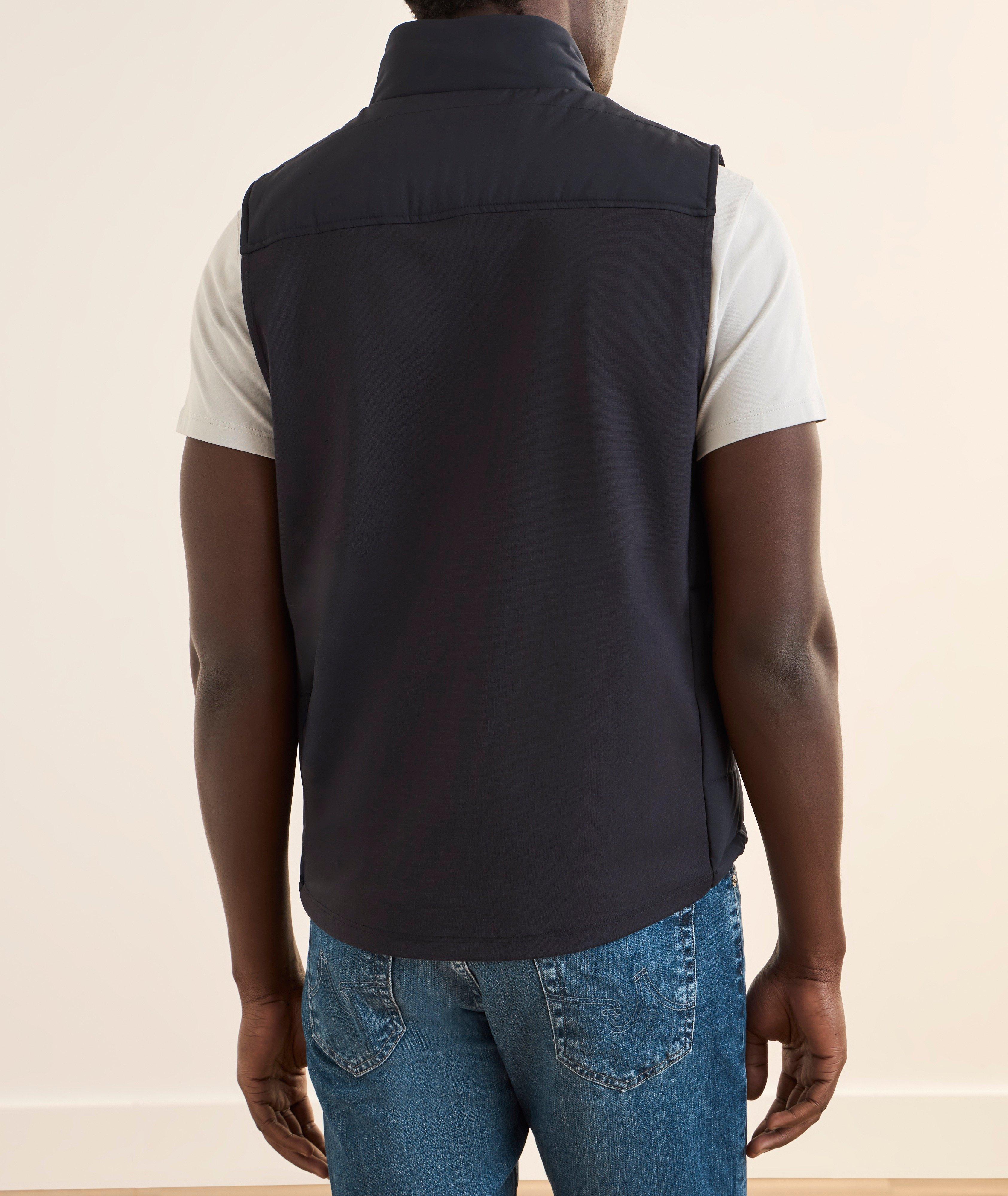 Quilted Stretch-Zip Vest image 2