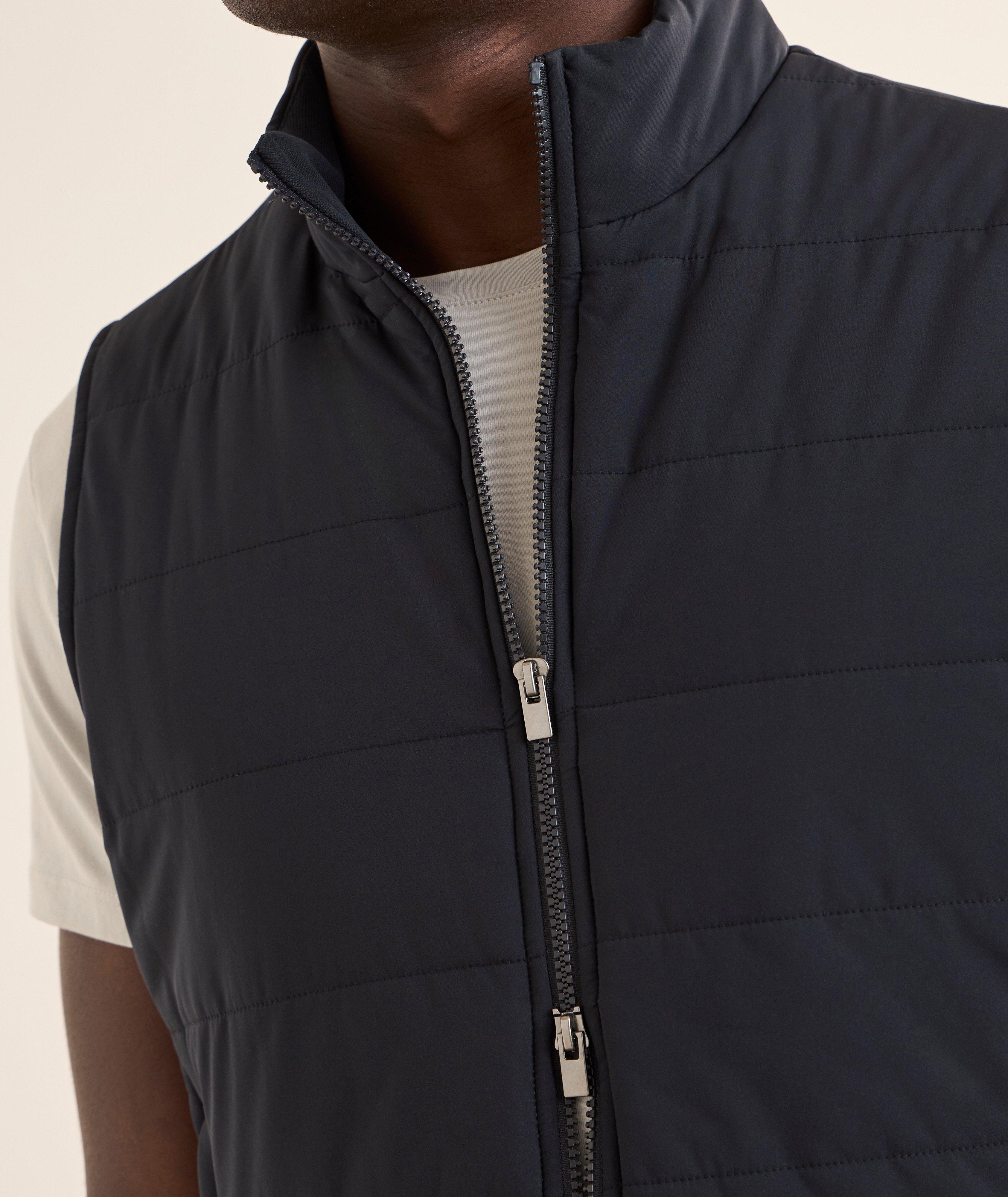Quilted Stretch-Zip Vest image 3