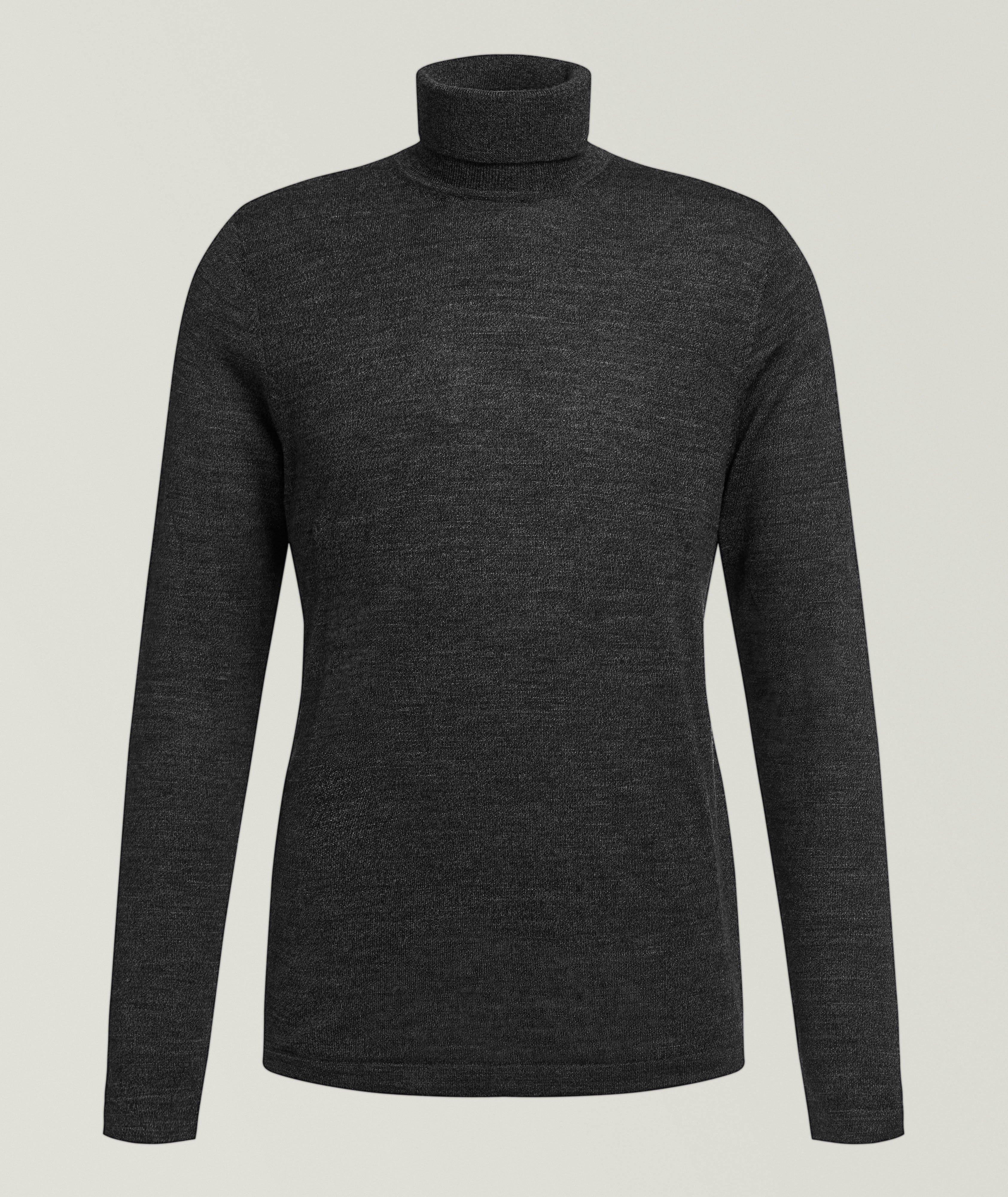 Pull col roulé en laine mérinos Marron Rodier - Femme | Place des Tendances