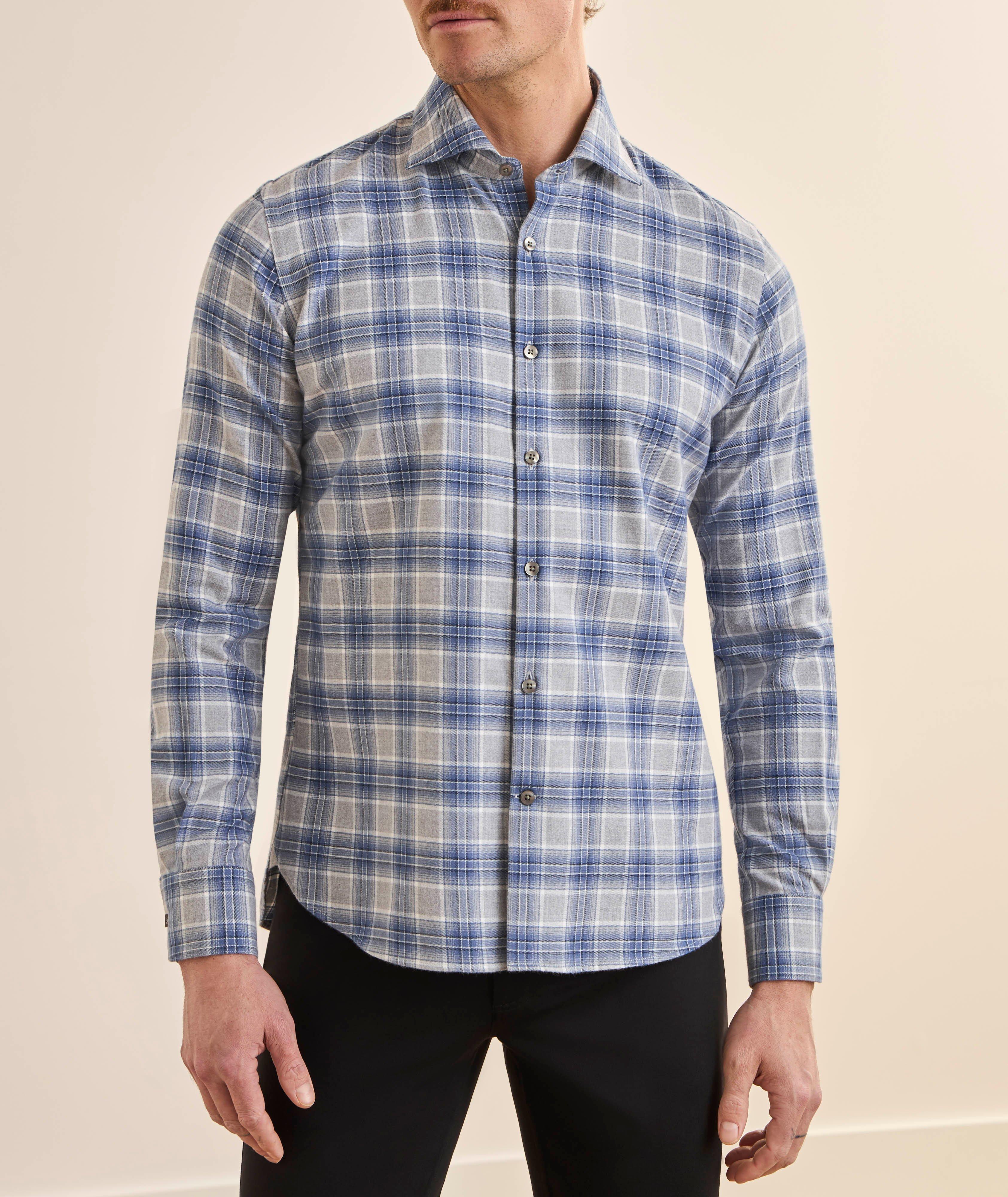 Chemise coton flanelle à carreaux image 1