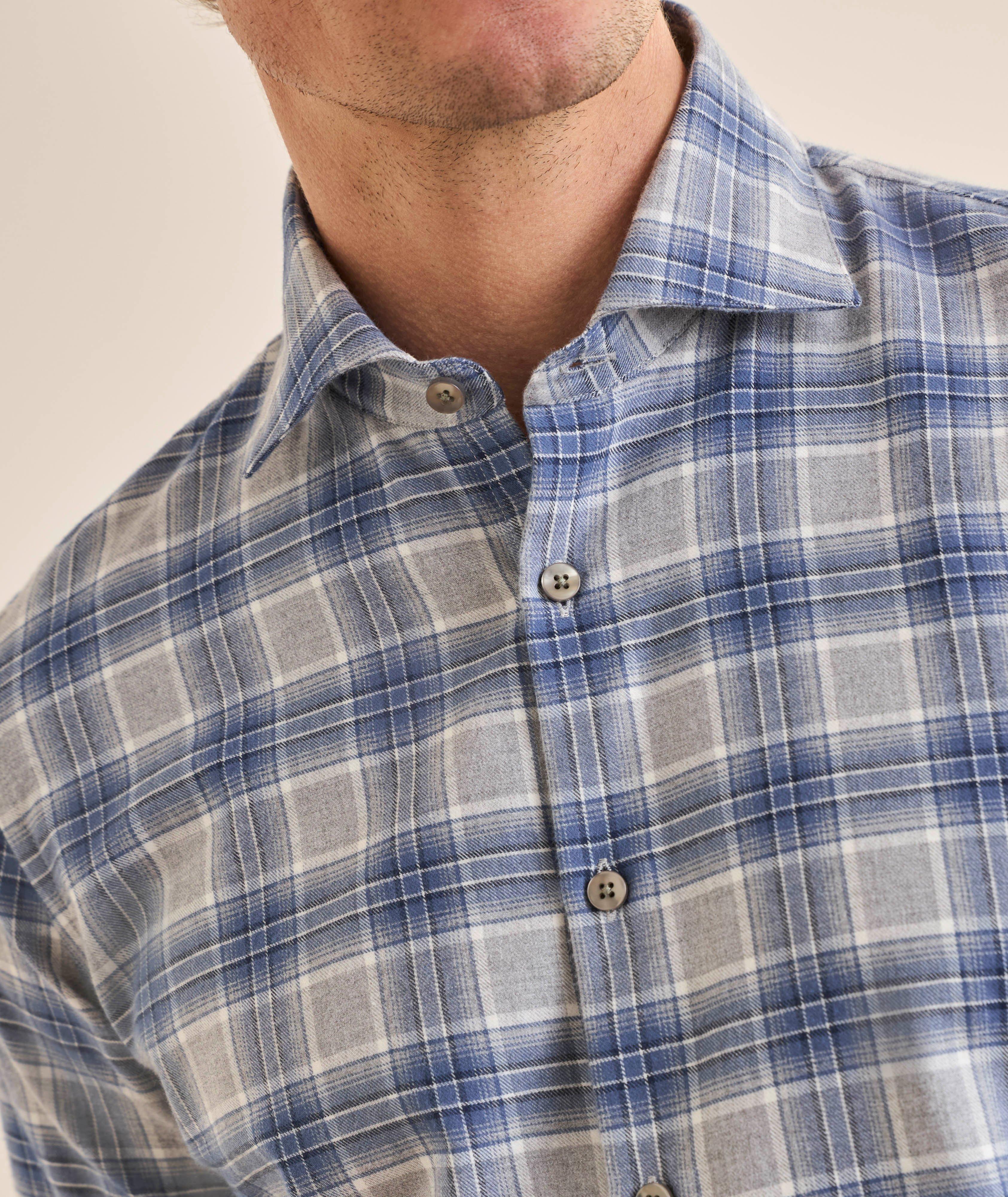Chemise coton flanelle à carreaux image 3