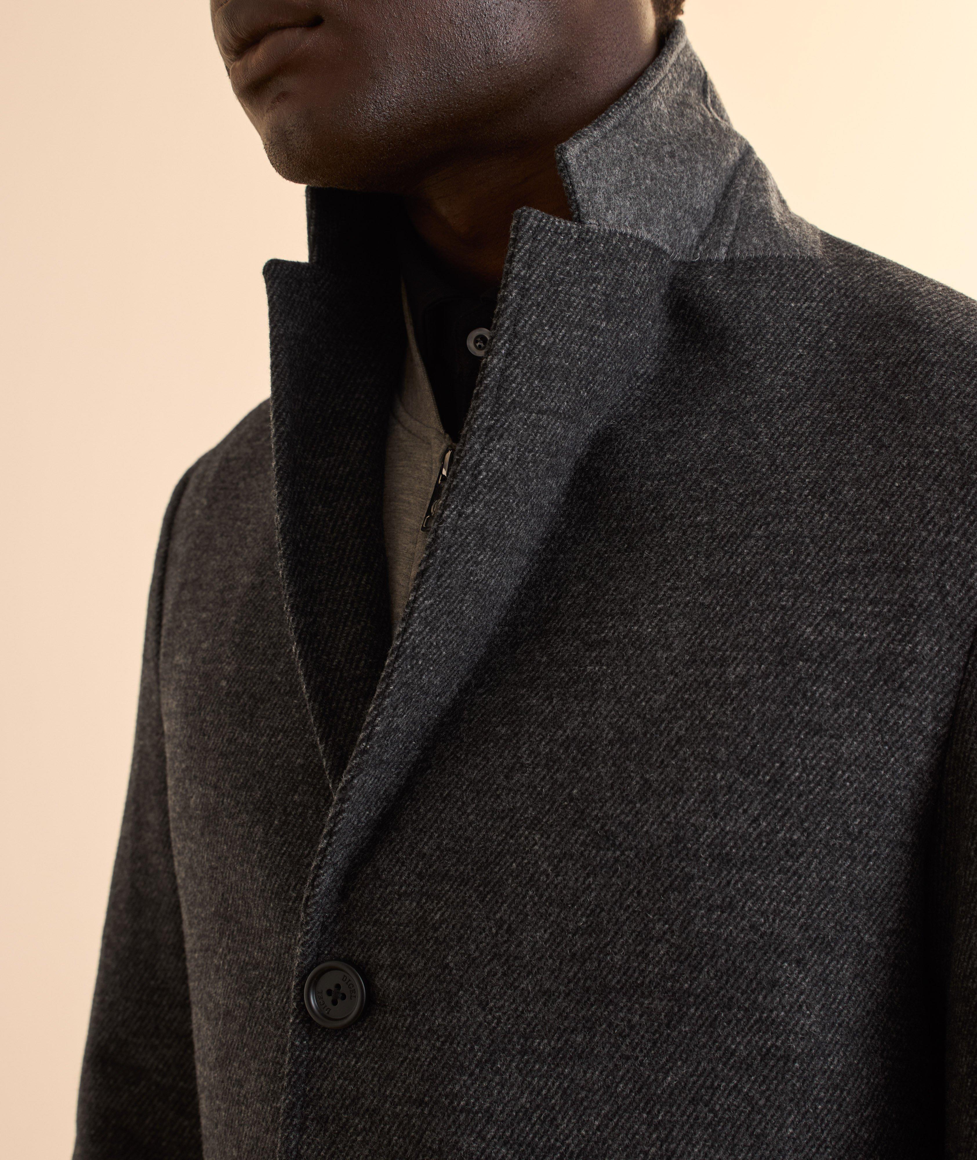 Kanville Diagonal Twill Wool-Blend Coat image 3