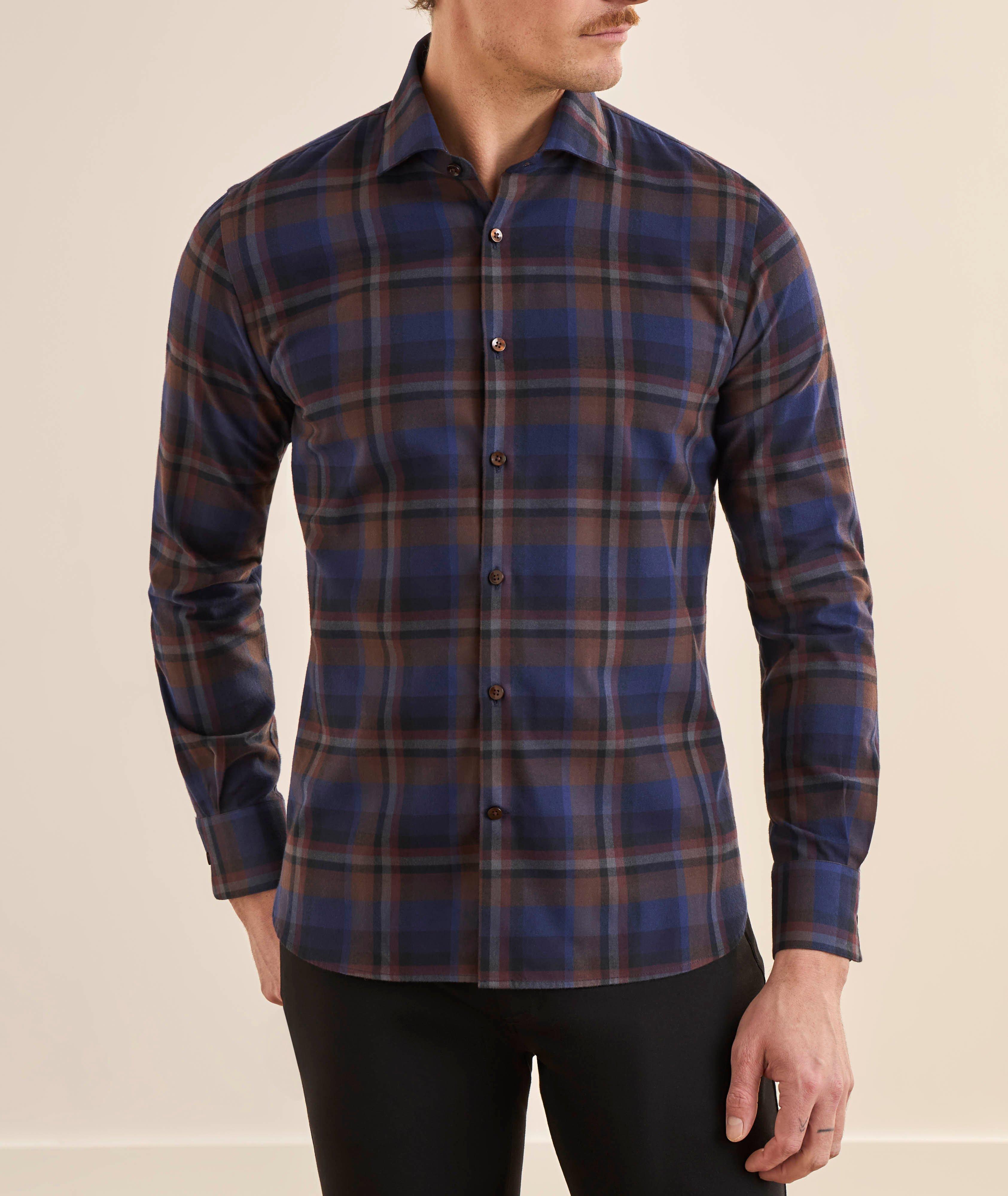 Chemise coton flanelle à carreaux image 1