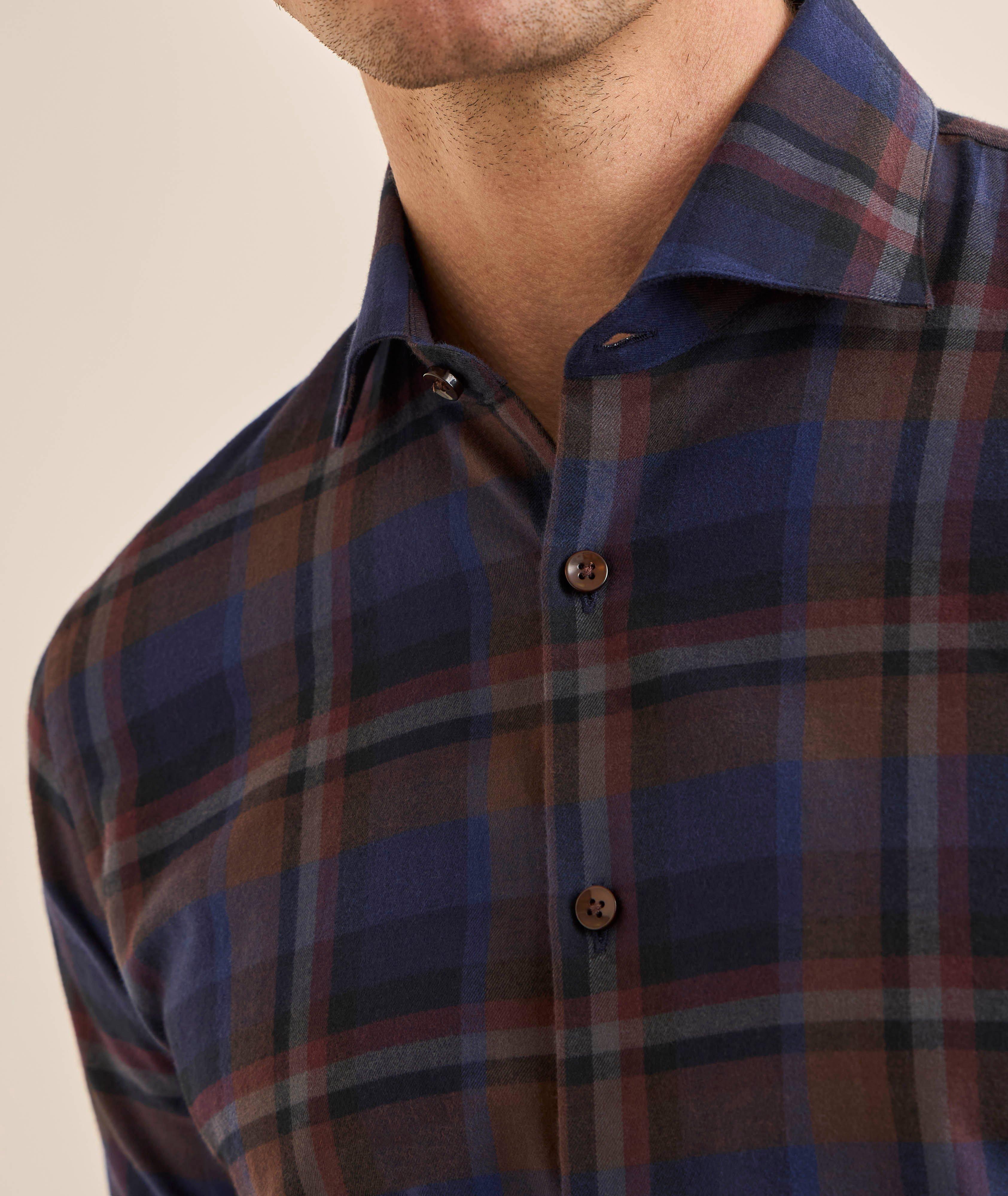 Chemise coton flanelle à carreaux image 3