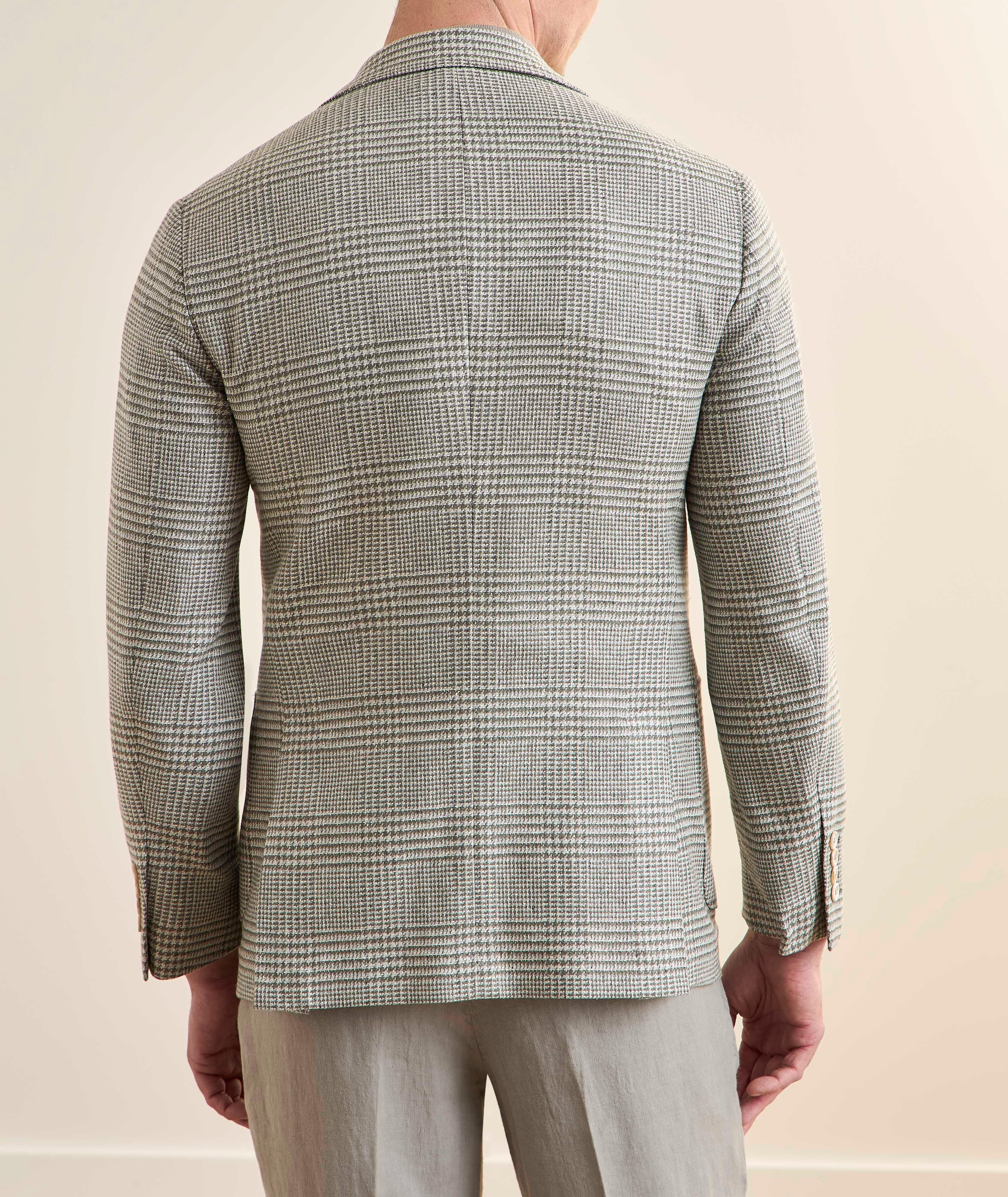 Check Silk-Cashmere Sport Jacket image 2