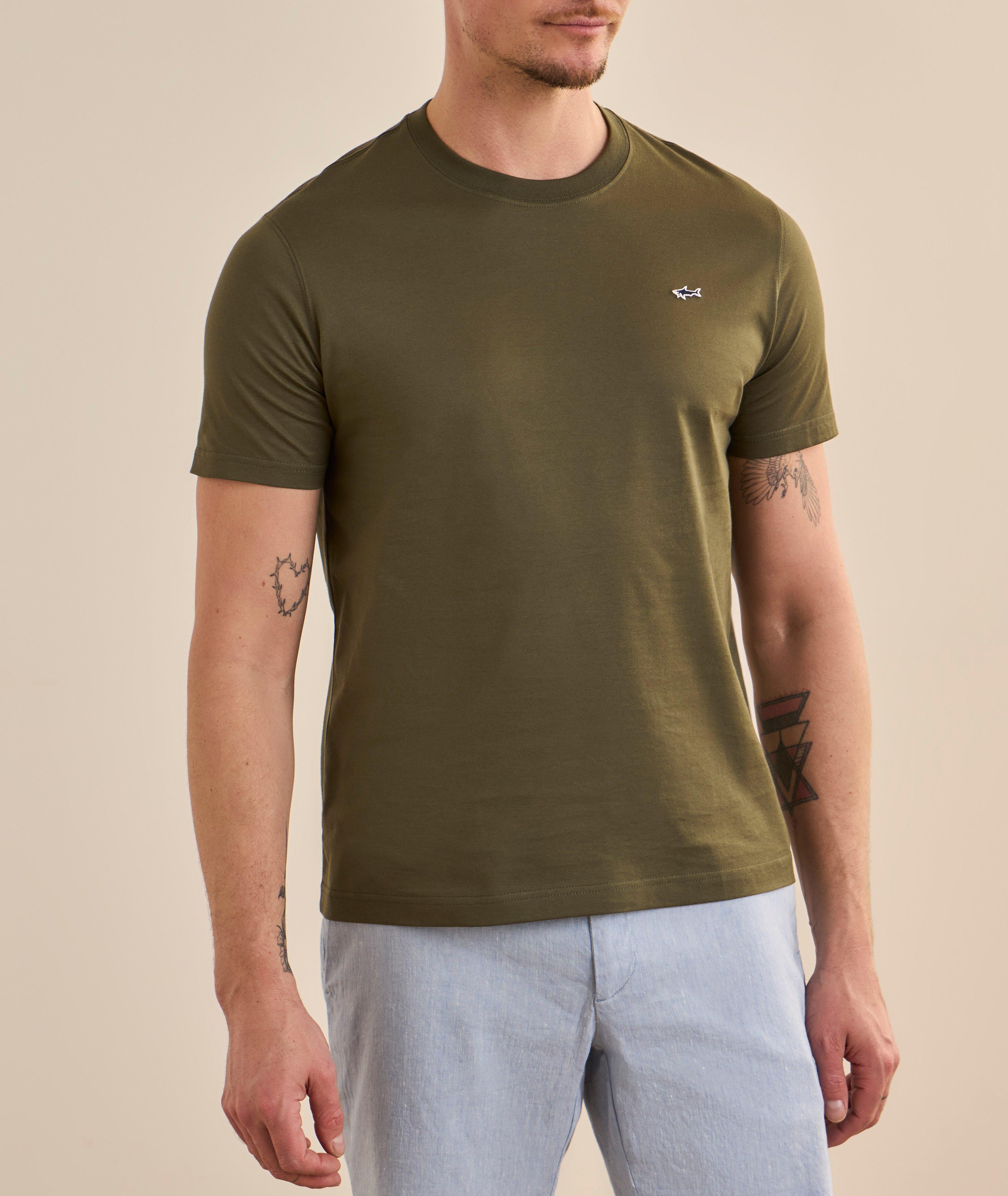 Cotton Jersey Crewneck T-Shirt image 1