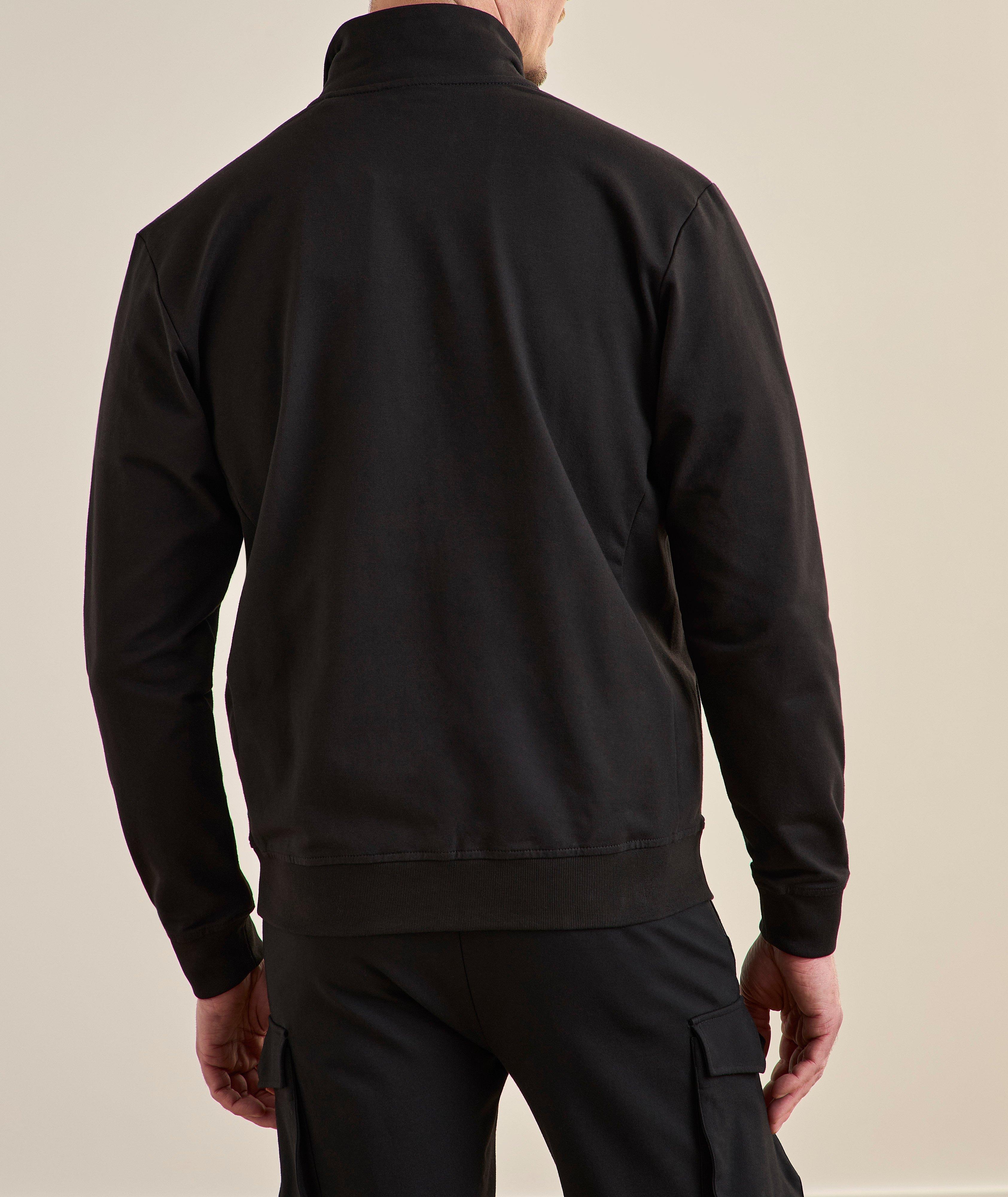 Stretch-Cotton Zipped Sweater image 2