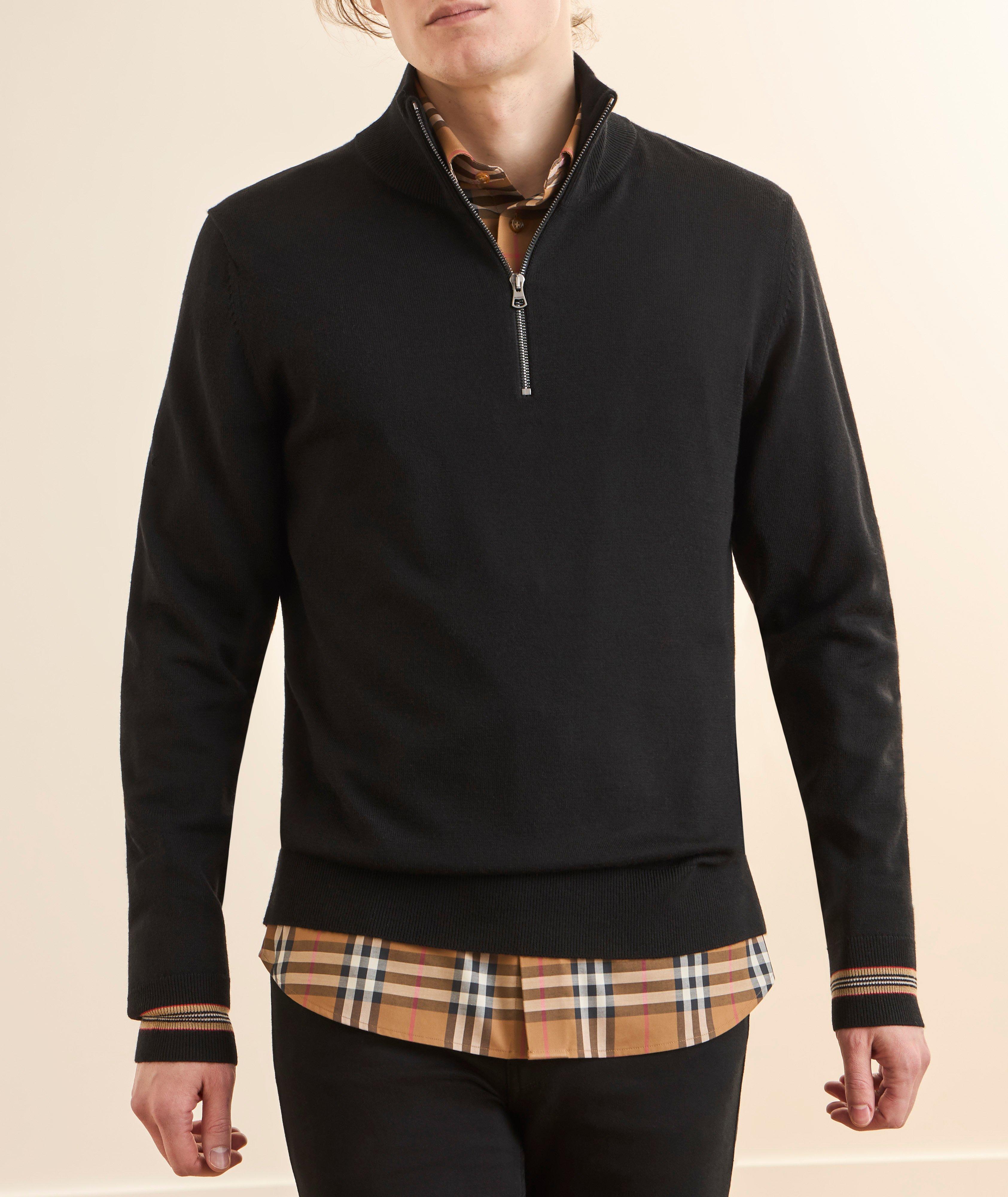 Wool Quarter-Zipped Sweater image 1