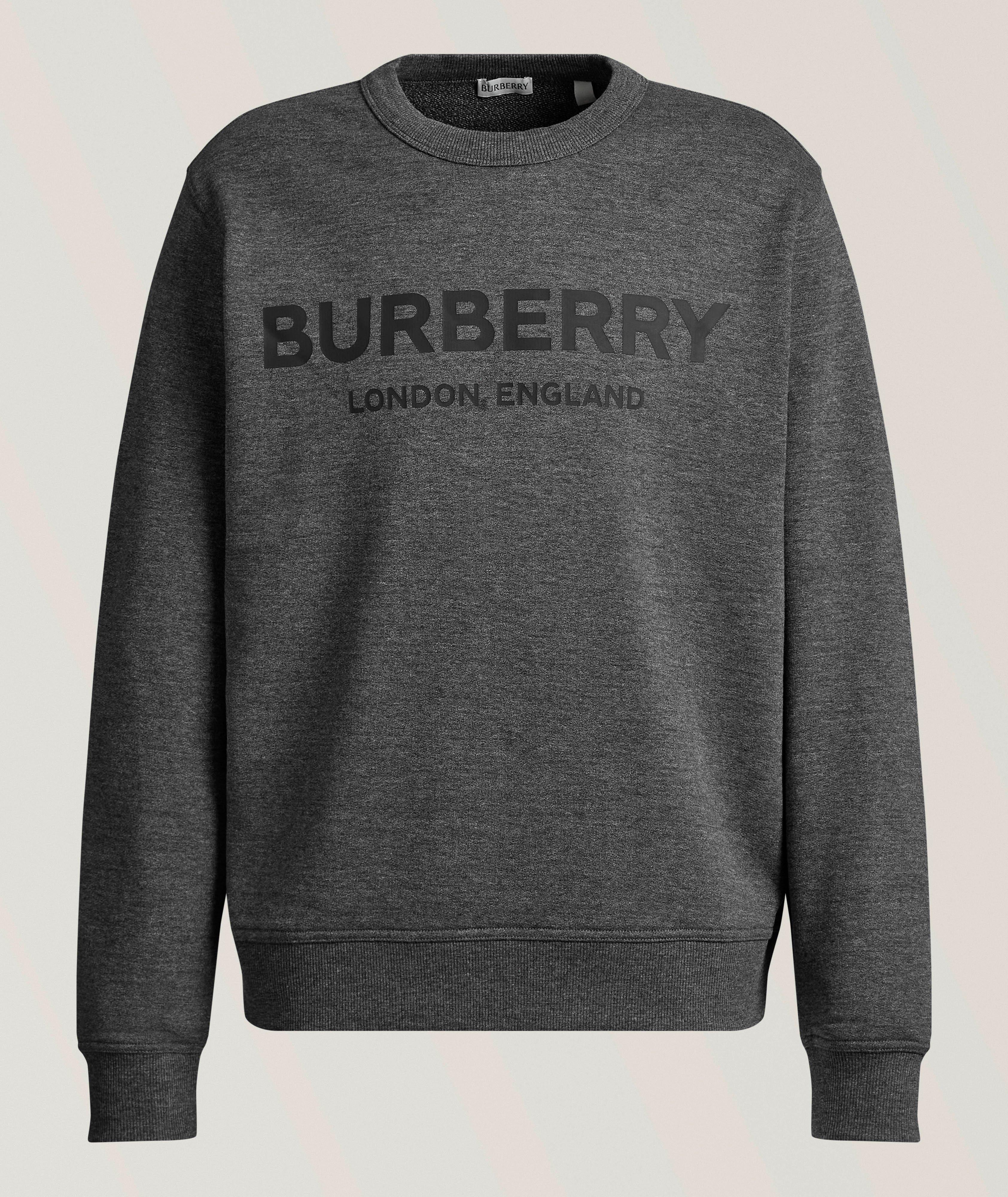 Logo Heathered Cotton Sweatshirt image 0