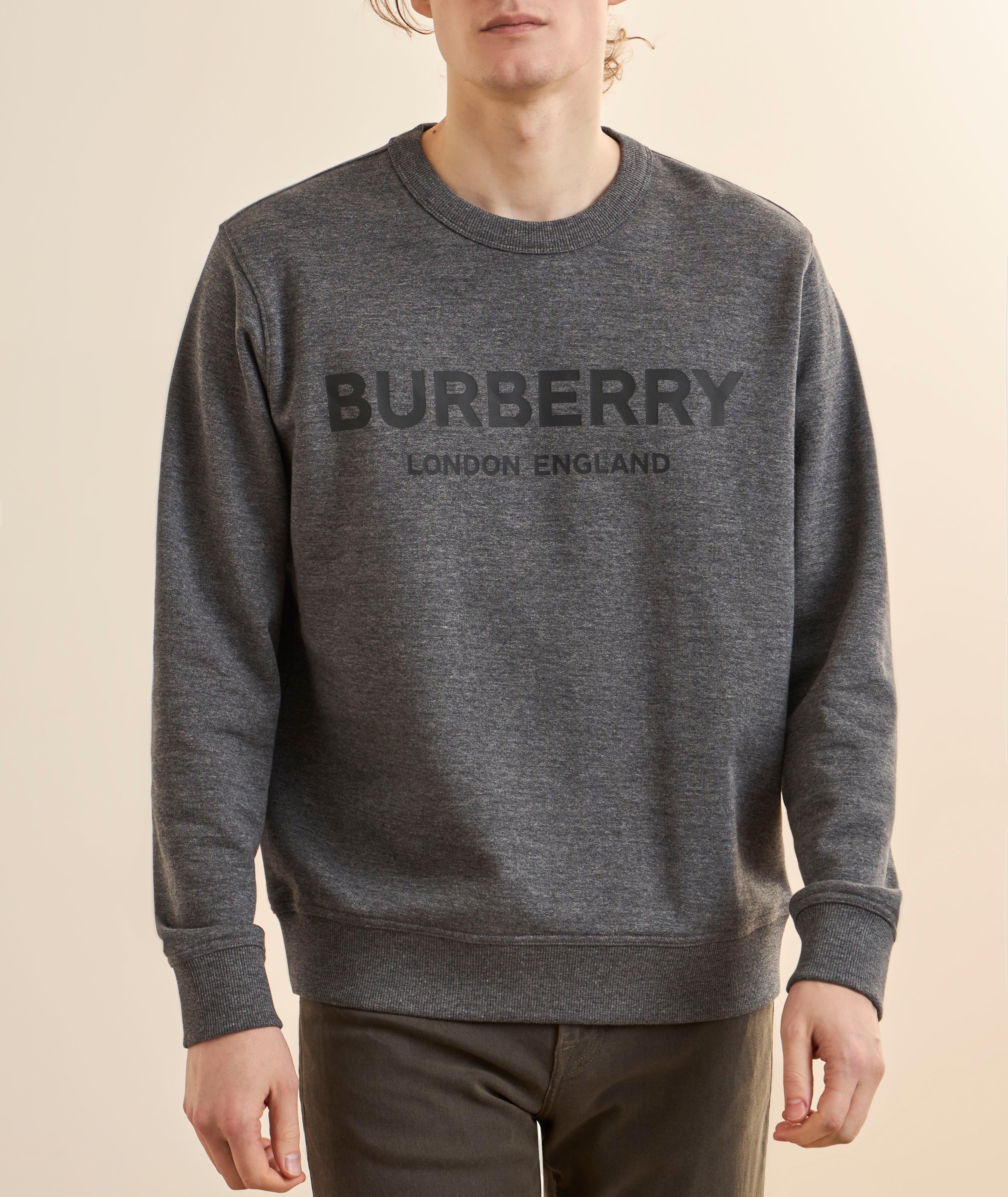 Logo Heathered Cotton Sweatshirt image 1
