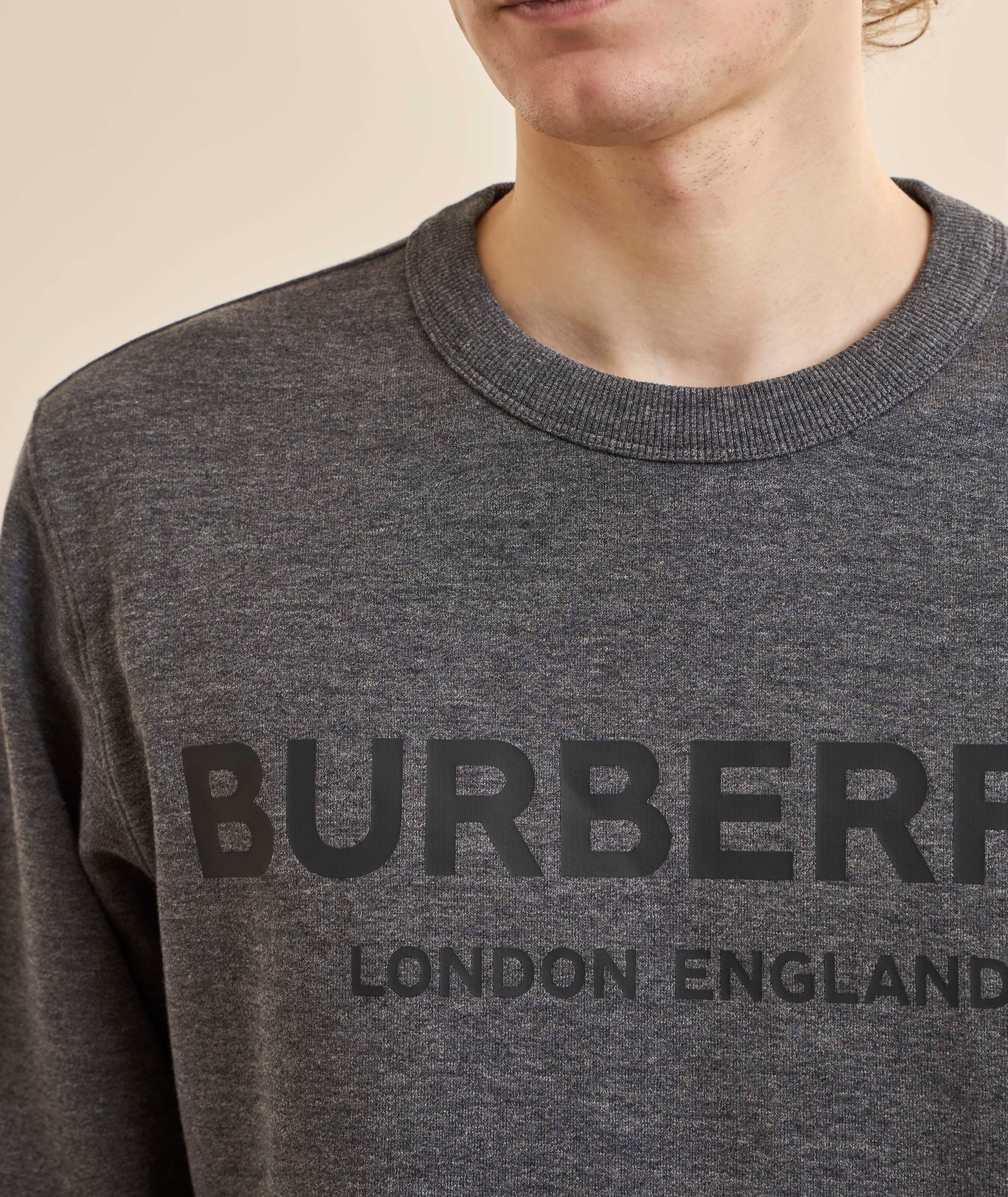 Logo Heathered Cotton Sweatshirt image 2