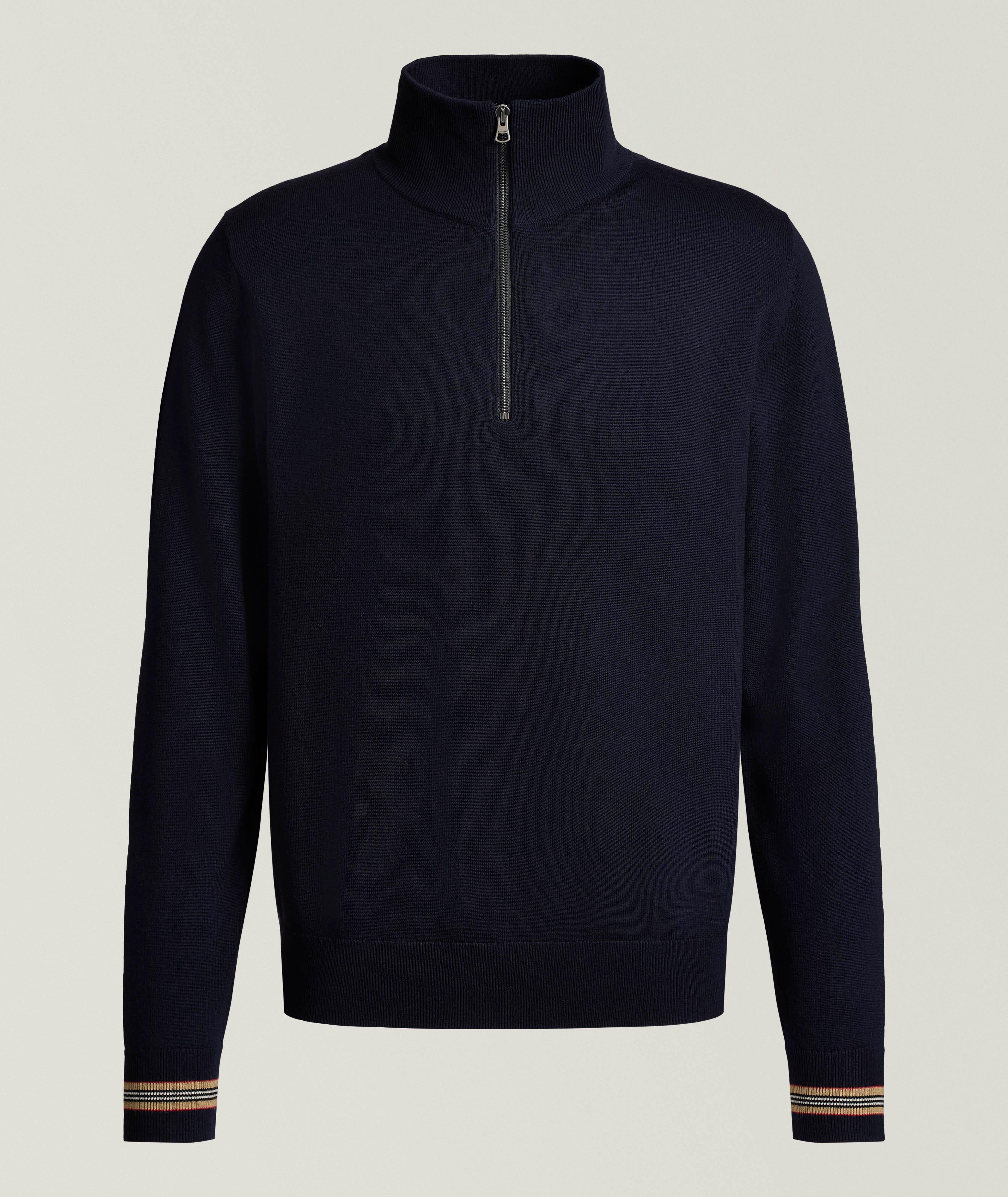 Wool Quarter-Zipped Sweater image 0