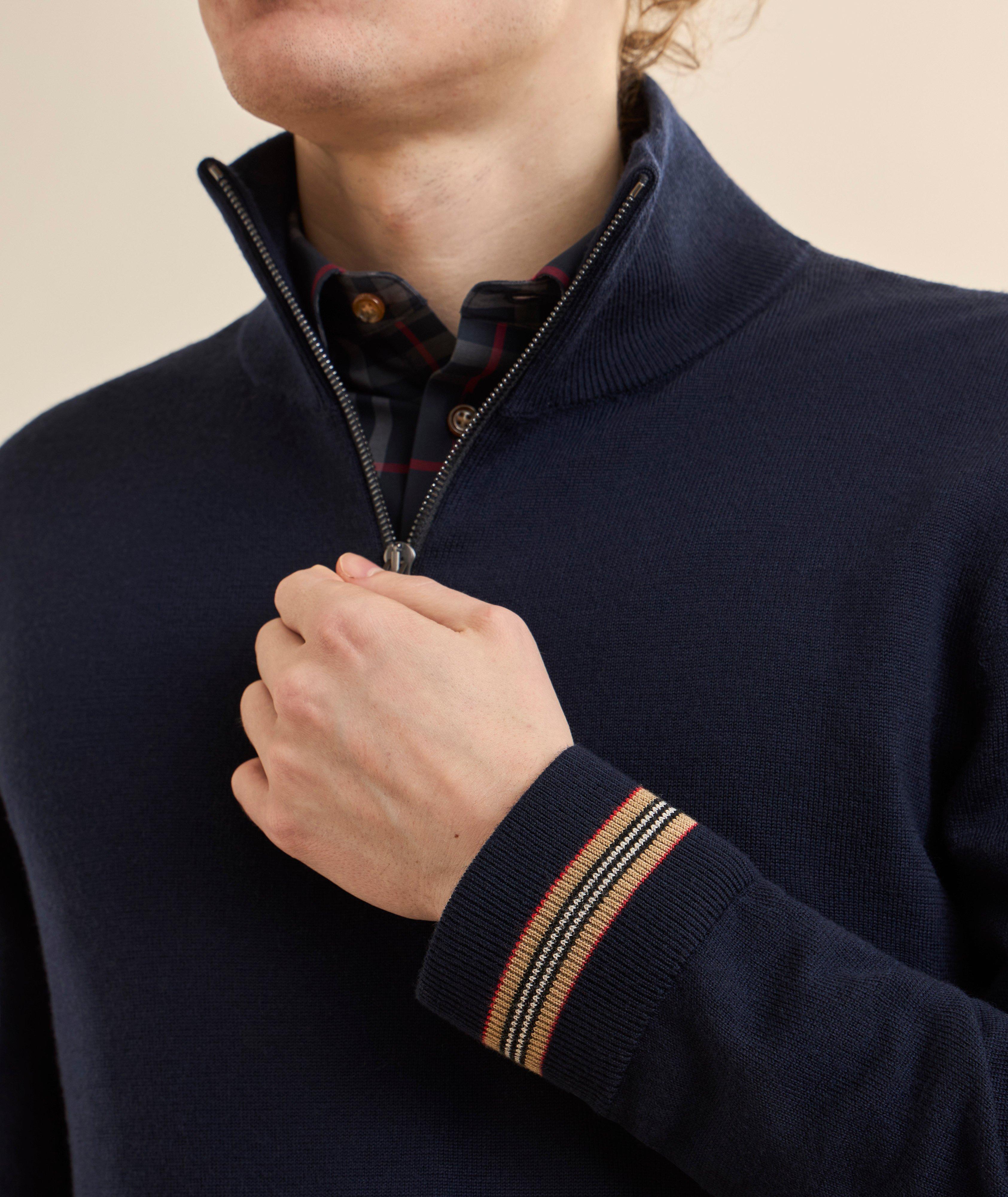 Wool Quarter-Zipped Sweater image 3